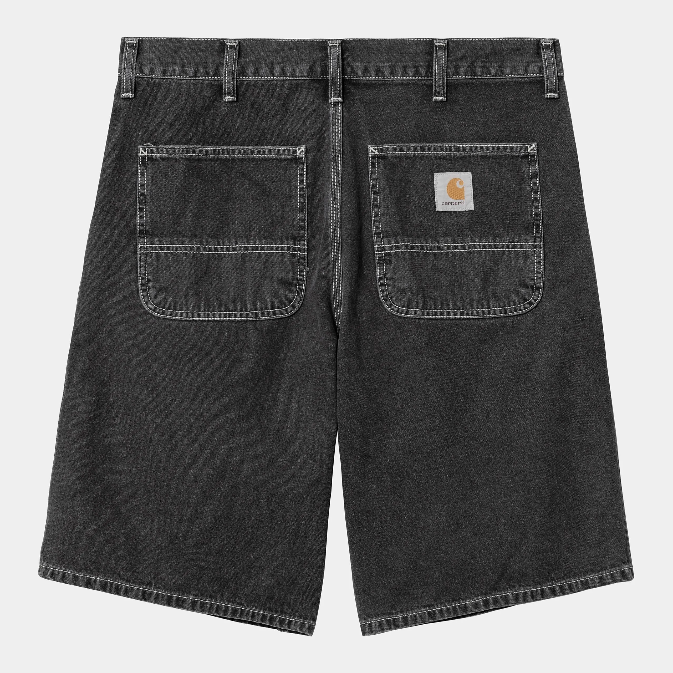 Carhartt WIP Mens Simple Norco Denim Short | Black Heavy Stone Washed sold by The Foot Factory