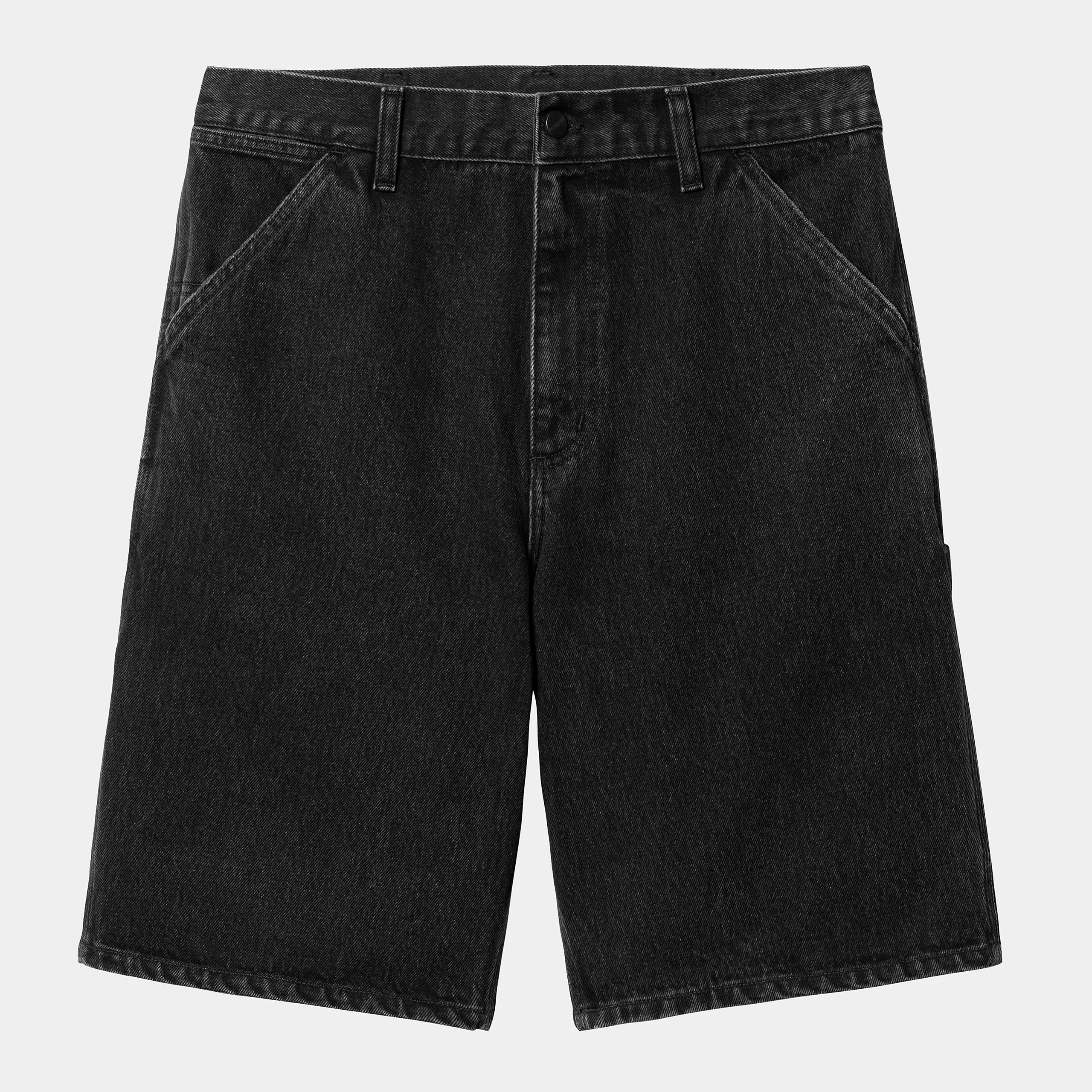 Carhartt WIP Mens Single Knee Smith Denim Short | Black Stone Washed sold by The Foot Factory product image thumbnail 2