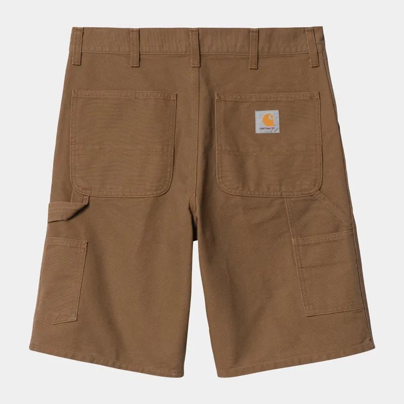 Carhartt WIP Mens Single Knee Short | Hamilton Brown sold by The Foot Factory