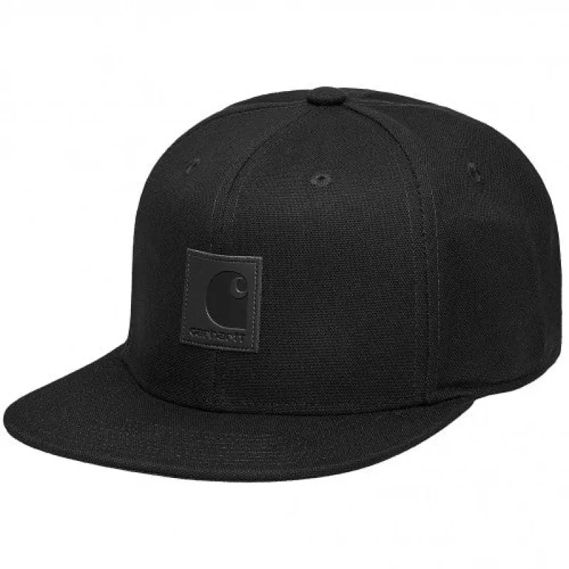 Carhartt WIP Logo Cap - Black sold by The Foot Factory
