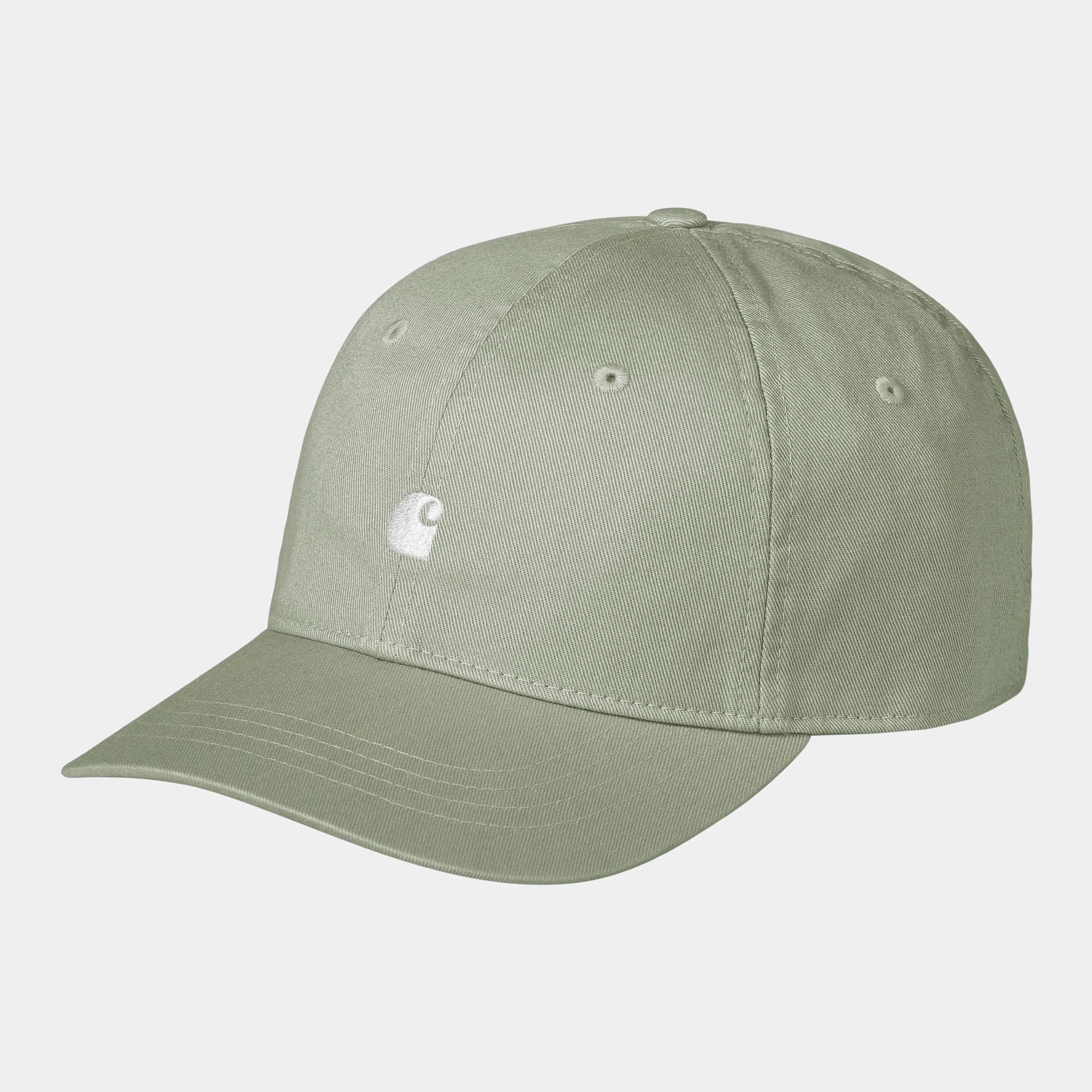 Carhartt WIP Unisex Madison Cap | Pale Olive / White sold by The Foot Factory