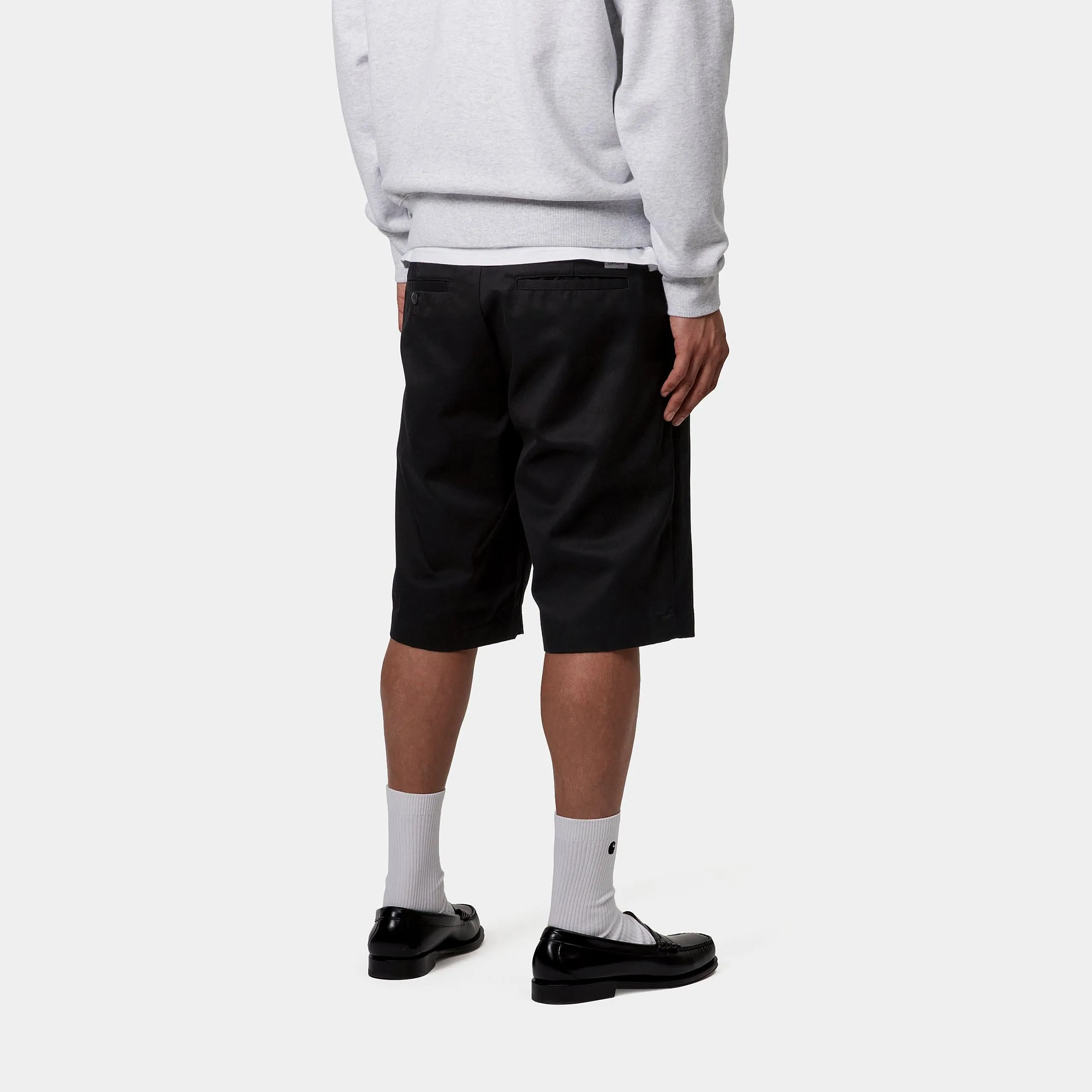 Carhartt WIP Mens Master Denison Twill Short | Black Rinsed sold by The Foot Factory product image thumbnail 4