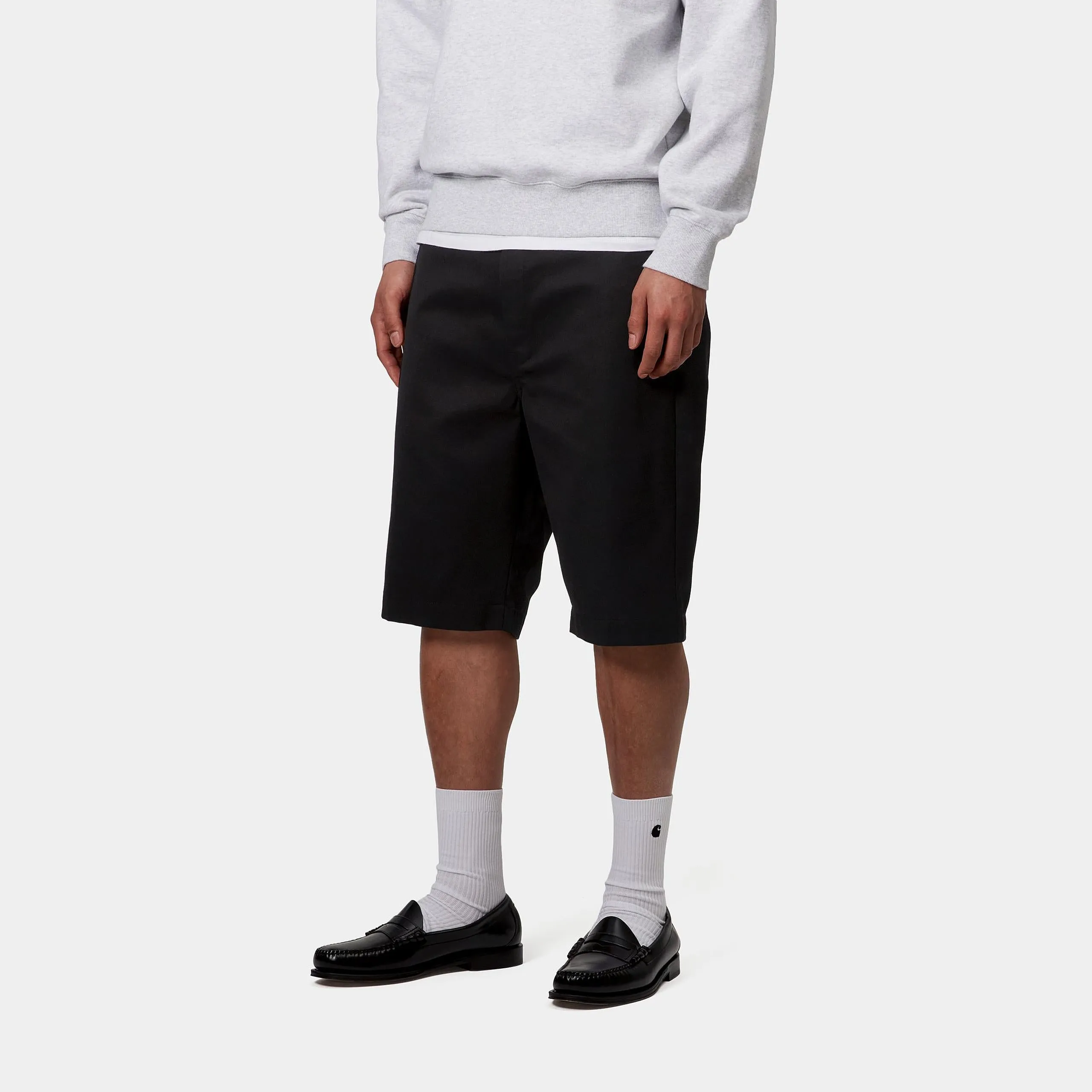Carhartt WIP Mens Master Denison Twill Short | Black Rinsed sold by The Foot Factory product image thumbnail 5