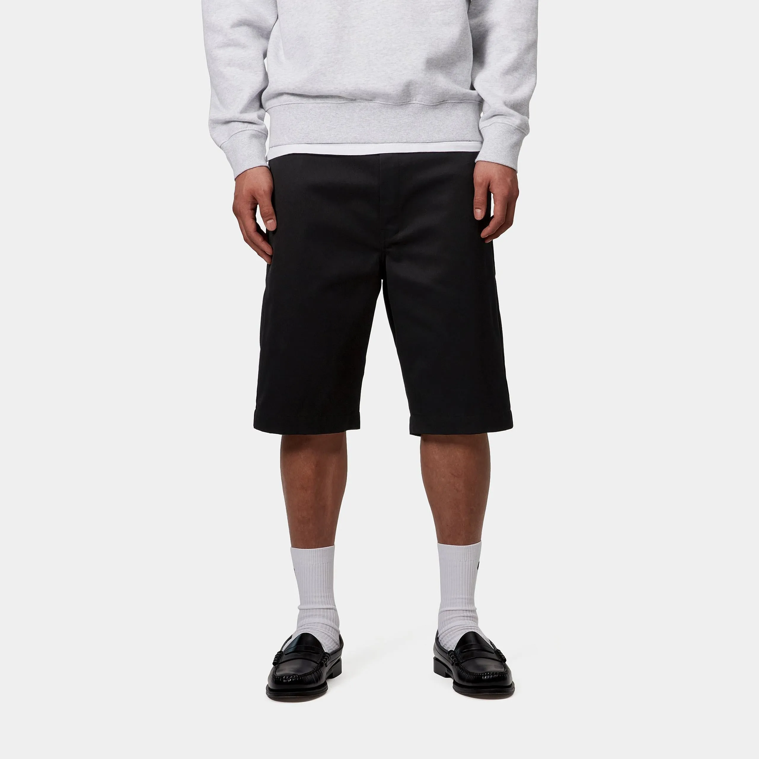 Carhartt WIP Mens Master Denison Twill Short | Black Rinsed sold by The Foot Factory product image thumbnail 3