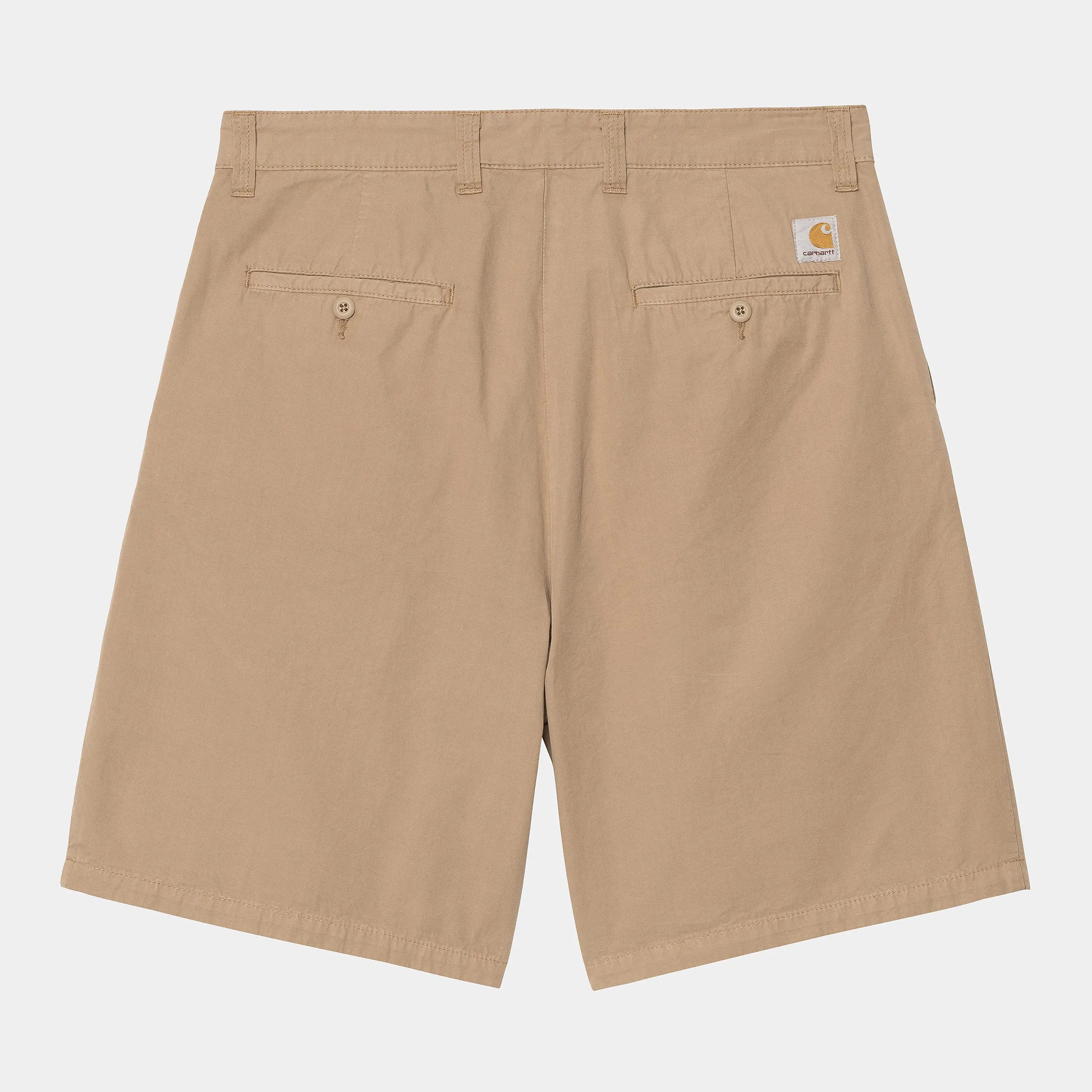 Carhartt WIP Mens Calder Dothan Poplin Short | Leather Garment Dyed sold by The Foot Factory