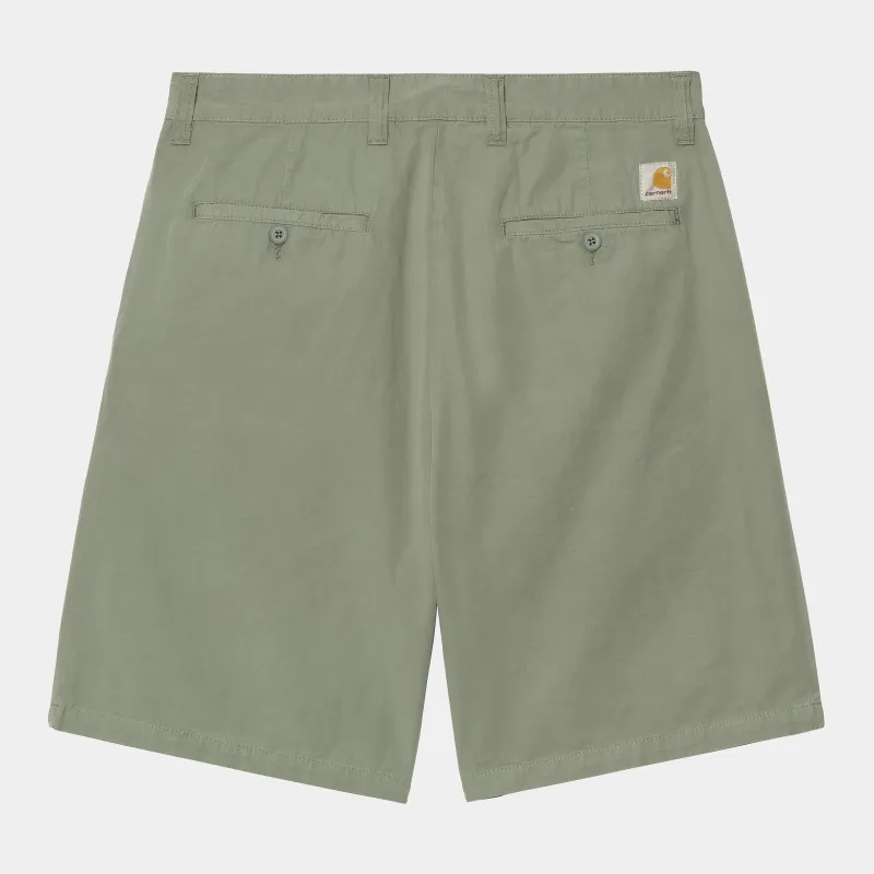 Carhartt WIP Mens Calder Dothan Poplin Short | Park Garment Dyed sold by The Foot Factory