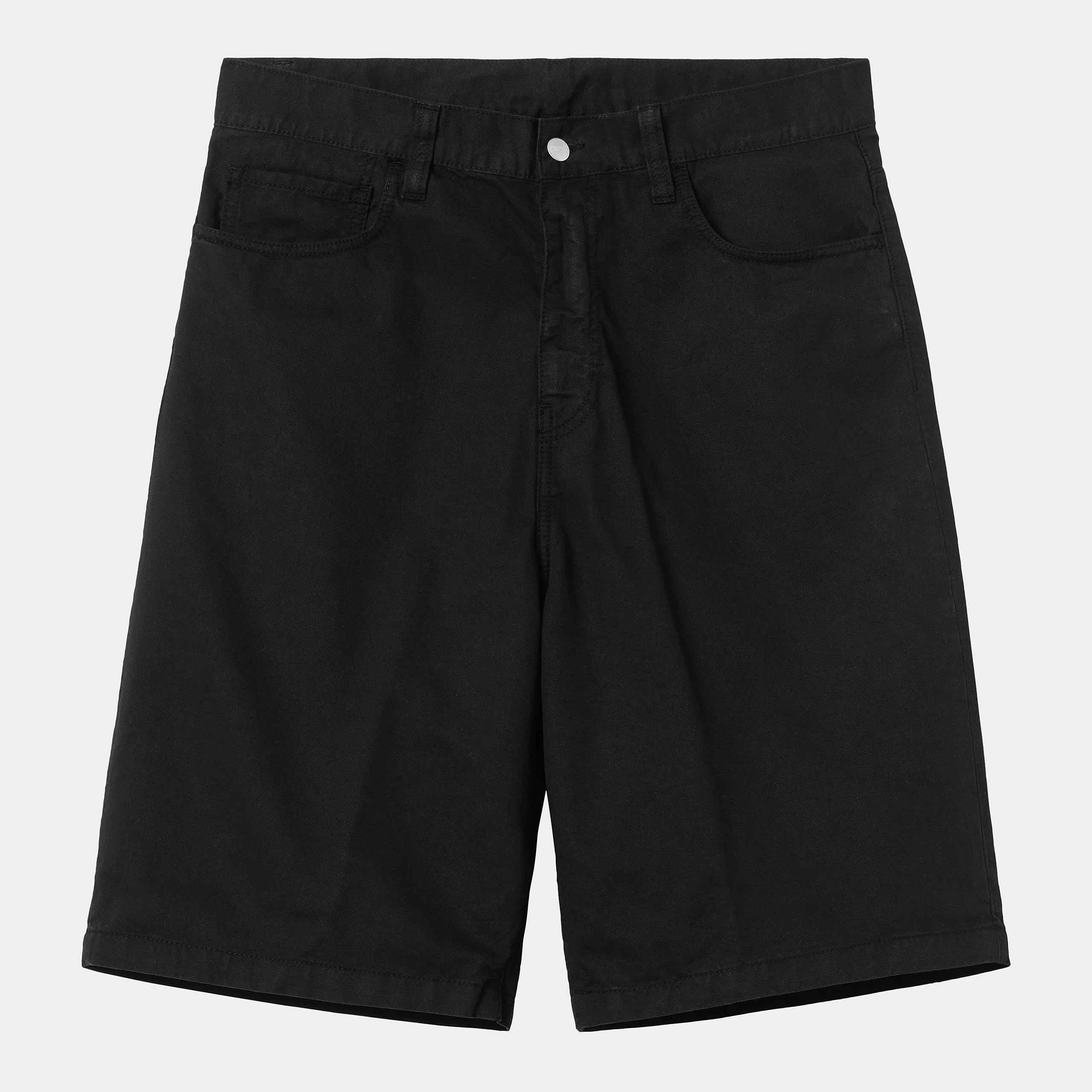 Carhartt WIP Mens Landon Newcomb Drill Short | Black Garment Dyed sold by The Foot Factory product image thumbnail 2