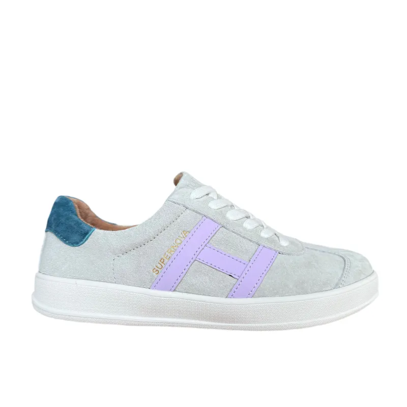 Drilleys Womens Sixty Trainers | Periwinkle sold by The Foot Factory