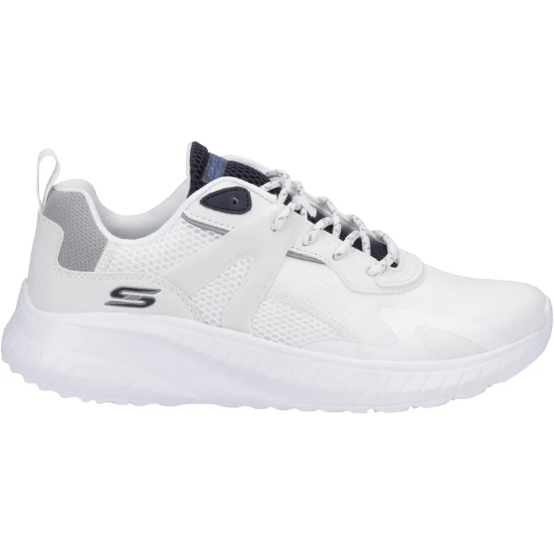 Skechers Mens Bobs Squad Chaos Elevated Drift Trainers - White sold by The Foot Factory