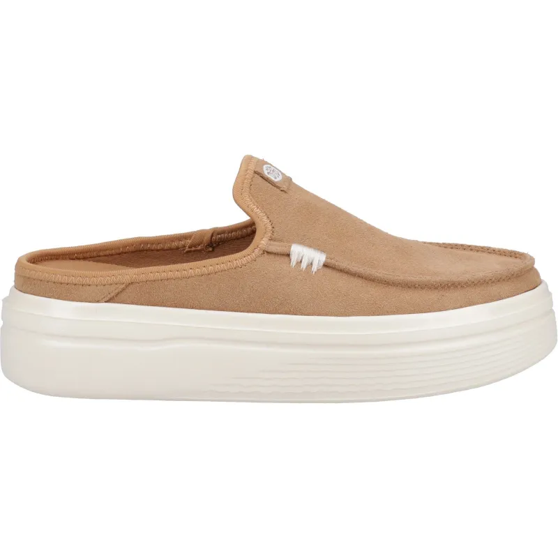 Hey Dude Womens Austin Lift Classic Mule - Tan sold by The Foot Factory
