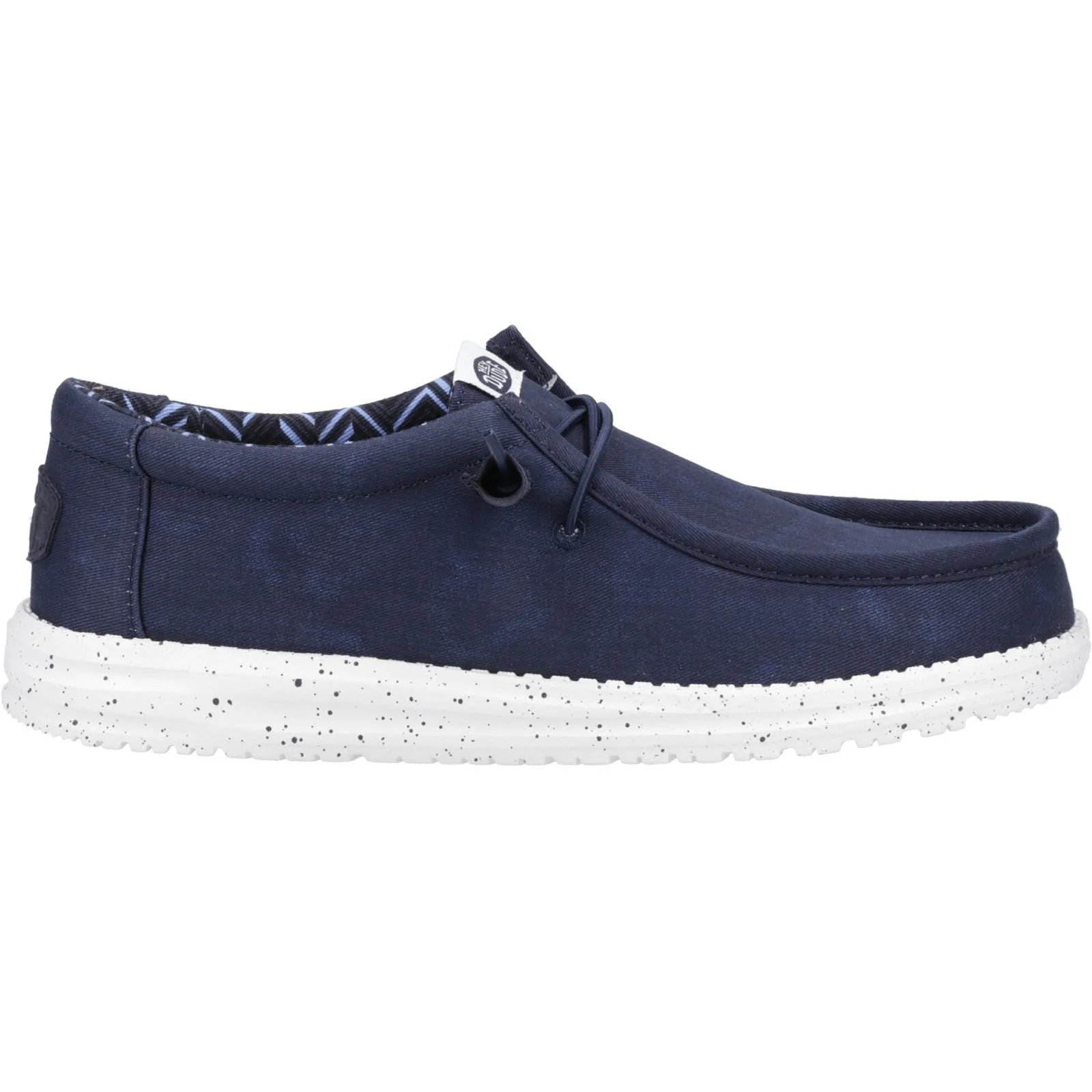 Hey Dude Mens Wally Canvas Shoe - Navy sold by The Foot Factory