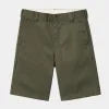 Carhartt WIP Mens Master Denison Twill Short | Turtle Rinsed sold by The Foot Factory