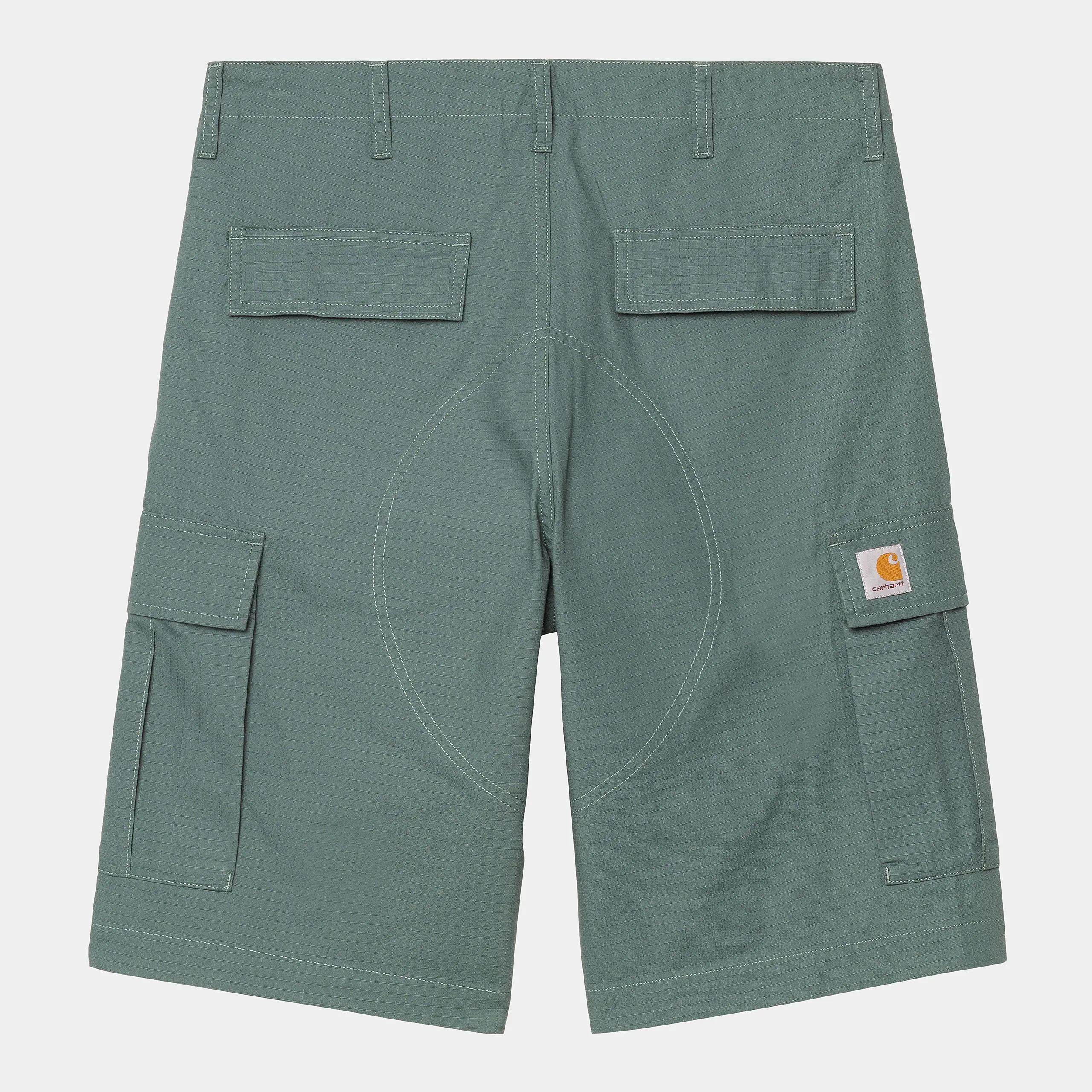 Carhartt WIP Mens Regular Cargo Short | Silver Pine sold by The Foot Factory