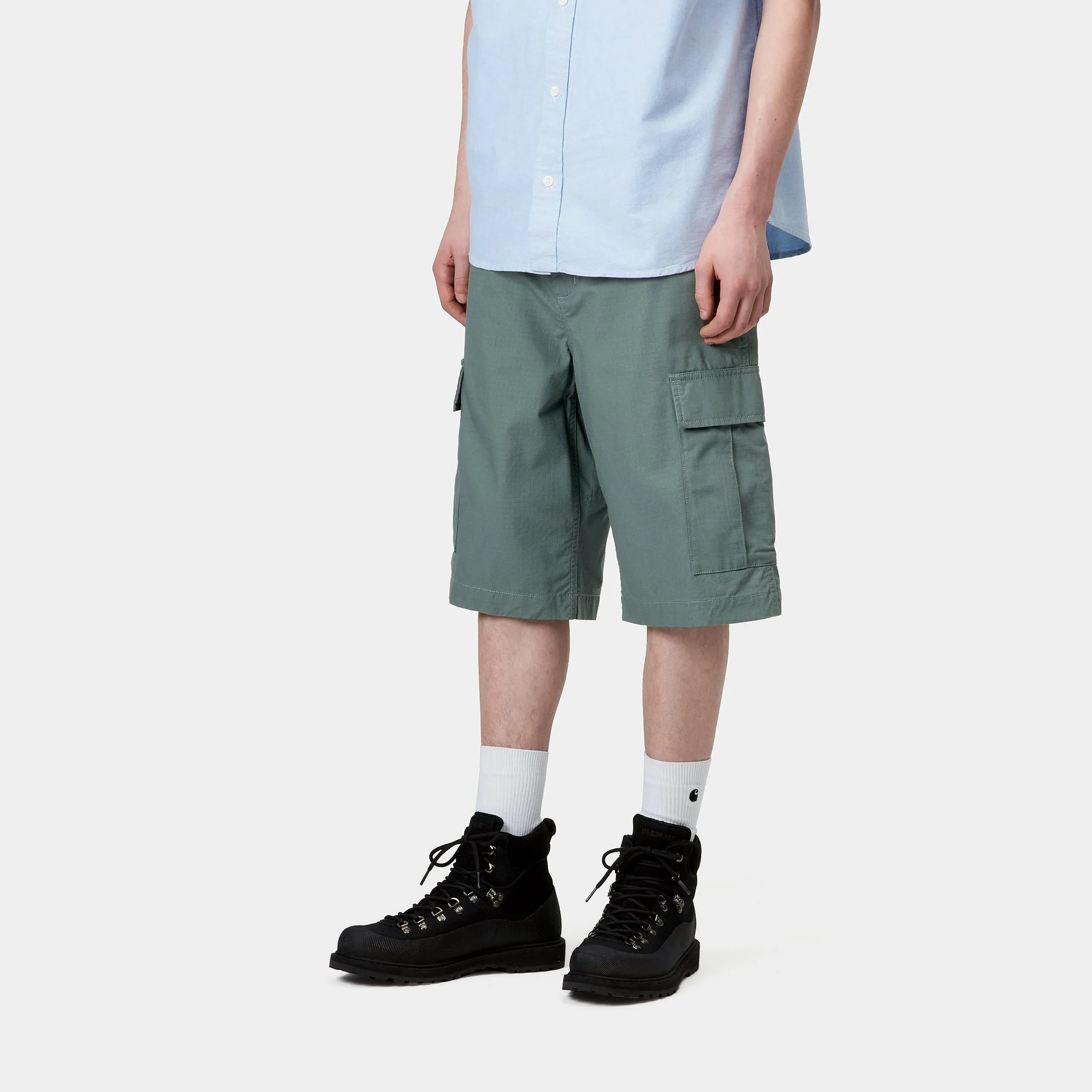 Carhartt WIP Mens Regular Cargo Short | Silver Pine sold by The Foot Factory product image thumbnail 5