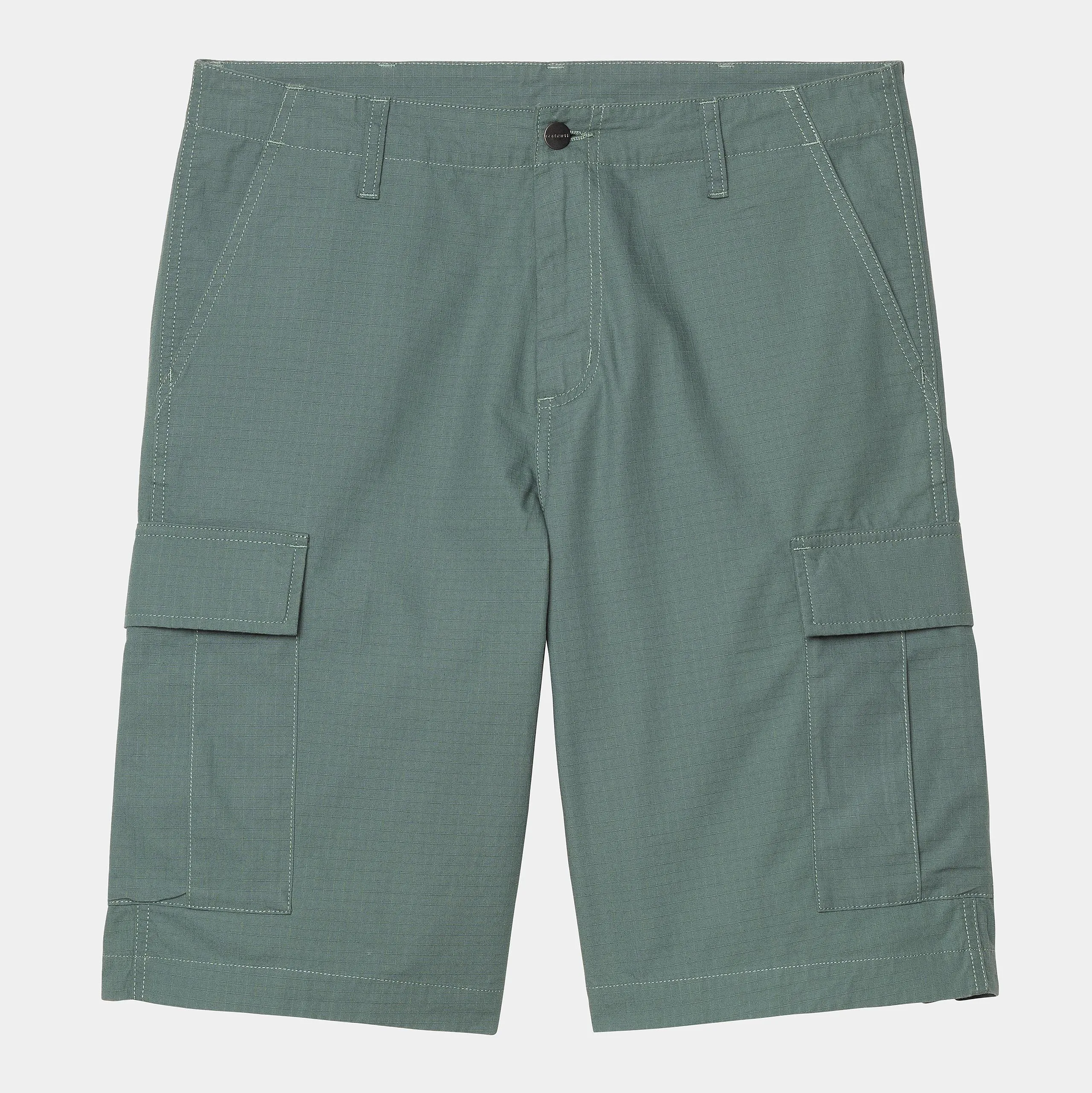 Carhartt WIP Mens Regular Cargo Short | Silver Pine sold by The Foot Factory product image thumbnail 2