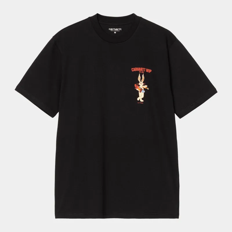 Carhartt WIP Mens Old Friend T-Shirt | Black sold by The Foot Factory