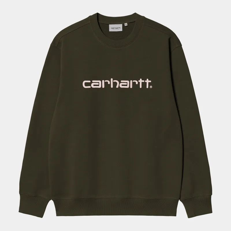 Carhartt WIP Mens Carhartt WIP Sweat Top - Turtle / Air Pink sold by The Foot Factory