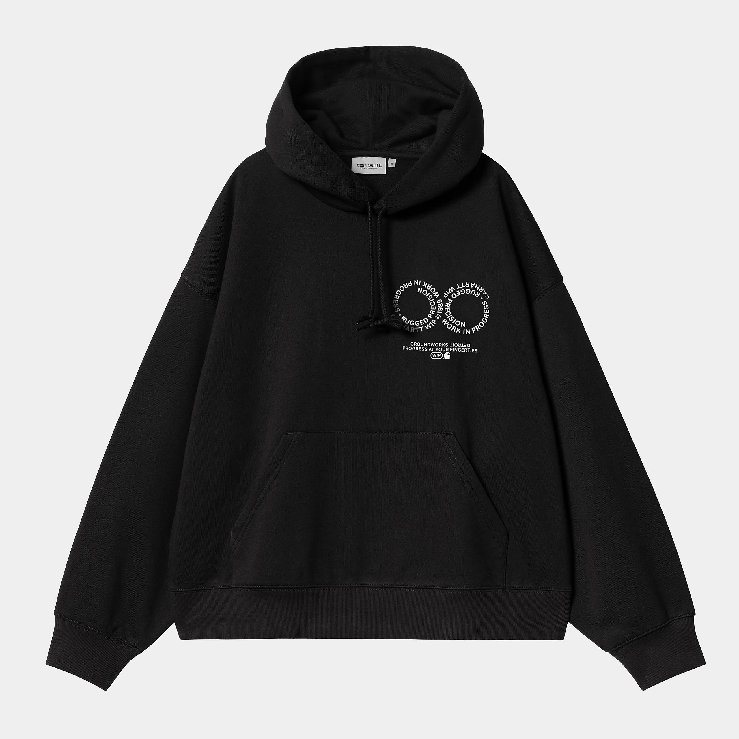 Carhartt WIP Mens Rotation Hoodie - Black sold by The Foot Factory