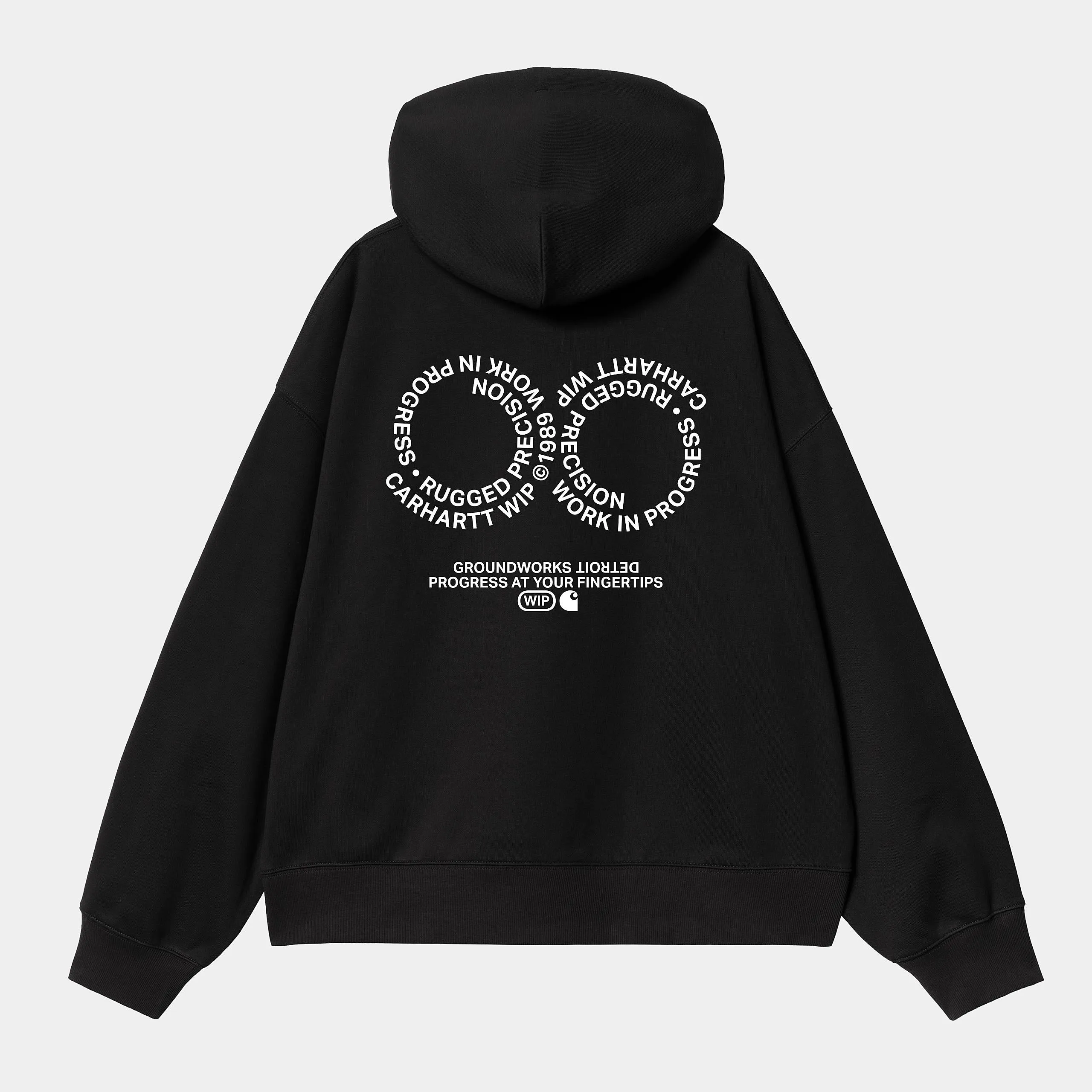 Carhartt WIP Mens Rotation Hoodie - Black sold by The Foot Factory product image thumbnail 2