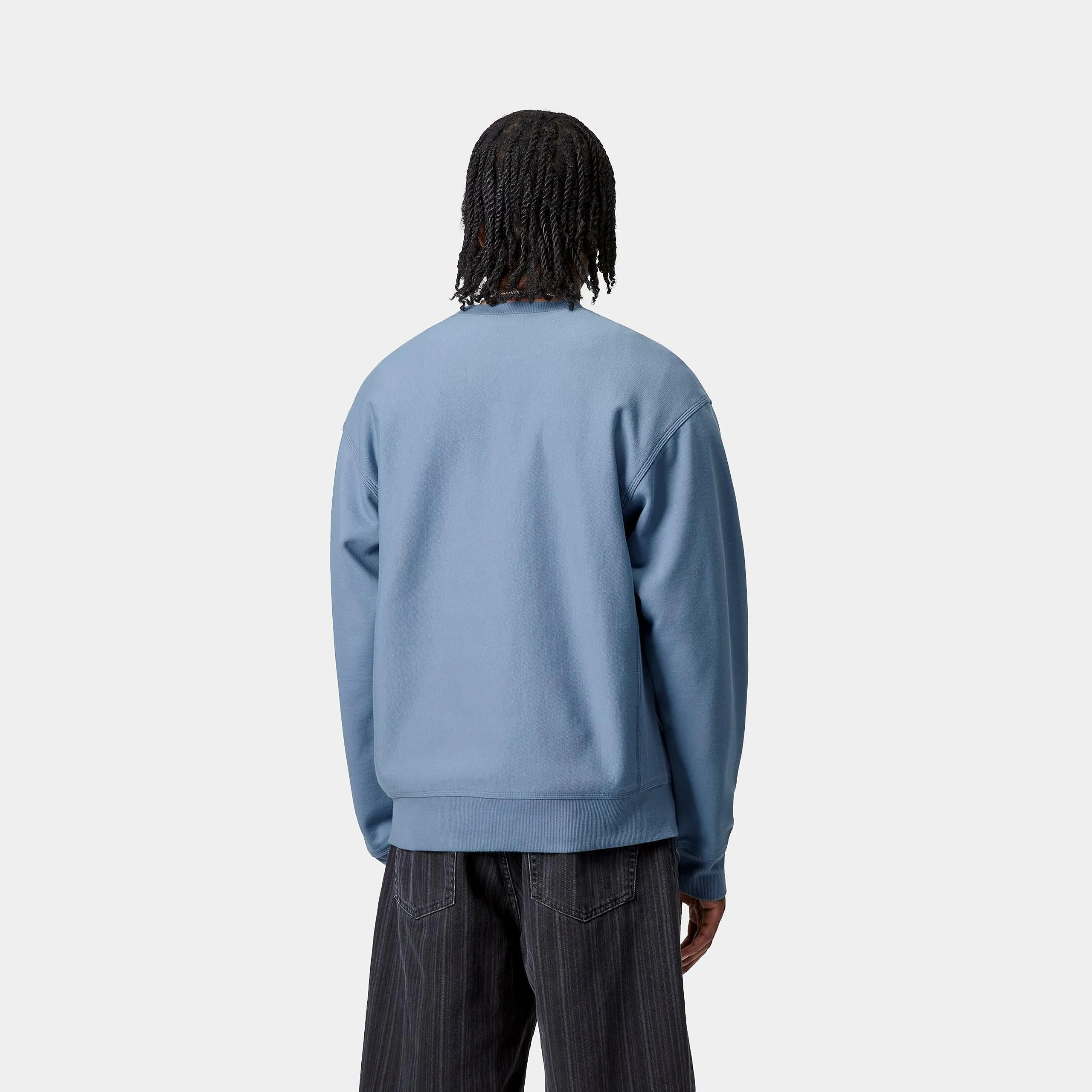 Carhartt WIP Mens American Script Sweat Top | Sorrent sold by The Foot Factory product image thumbnail 4