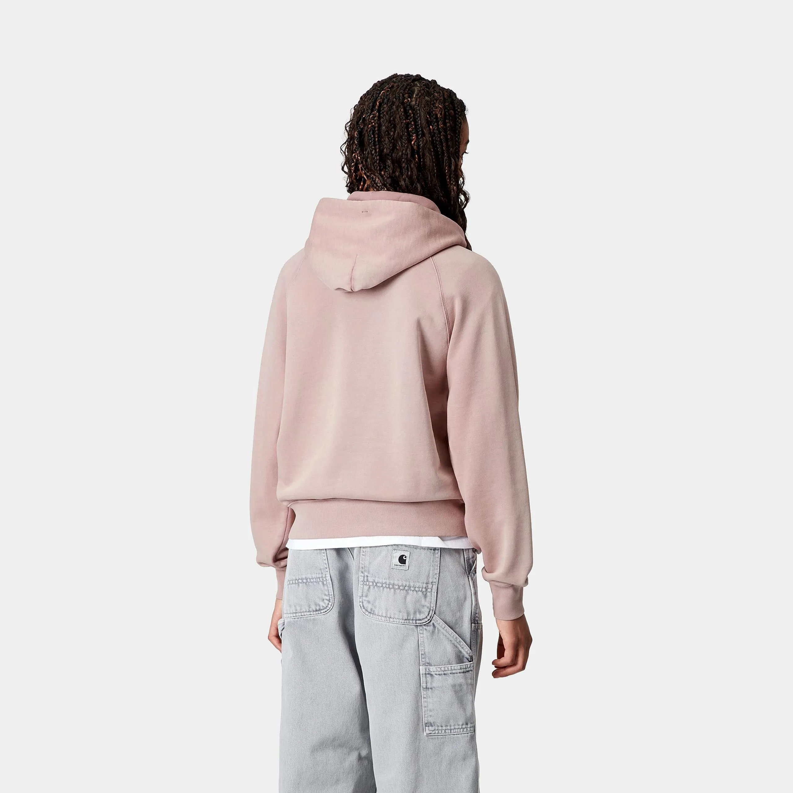 Carhartt WIP Womens Hudson Sweat Hoodie | Daphne Chalk Wash sold by The Foot Factory product image thumbnail 4