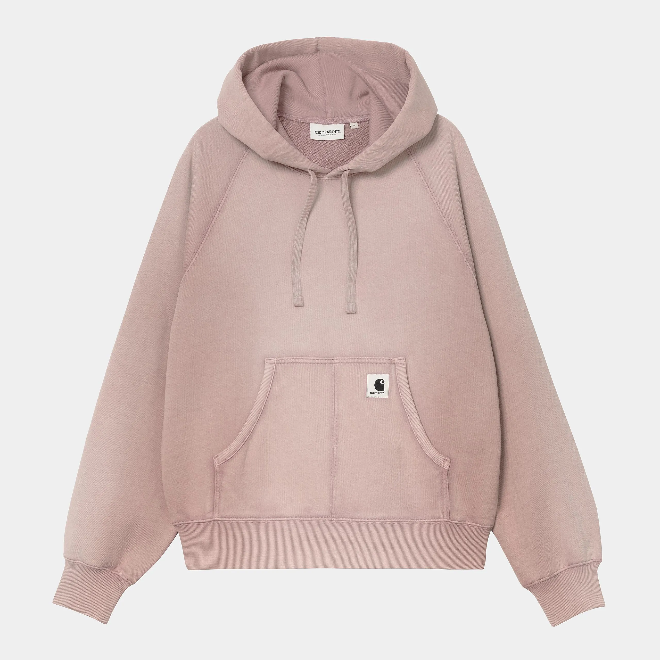 Carhartt WIP Womens Hudson Sweat Hoodie | Daphne Chalk Wash sold by The Foot Factory