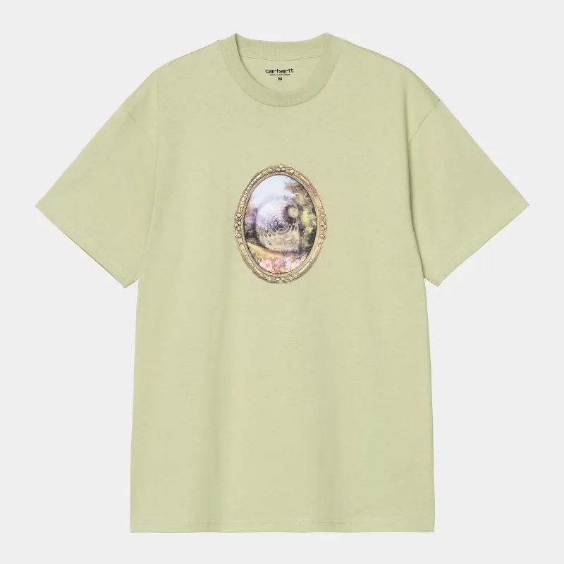 Carhartt WIP Mens Mirror T-Shirt | Pale Olive sold by The Foot Factory