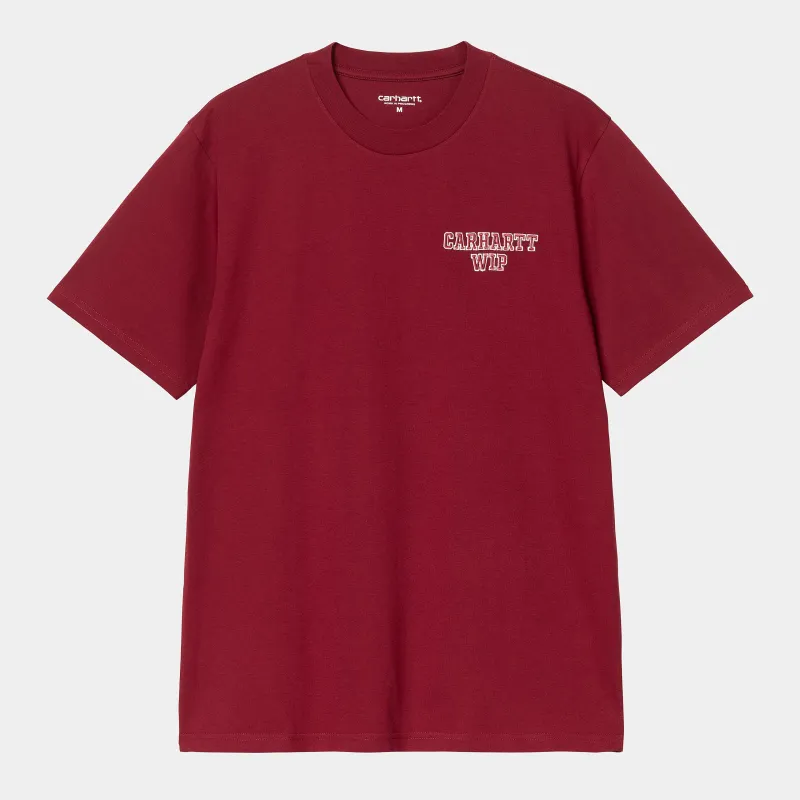 Carhartt WIP Mens Alumni T-Shirt | Scarlet sold by The Foot Factory