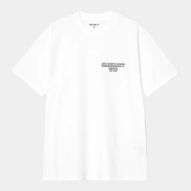 Carhartt WIP Mens Alumni T-Shirt | White sold by The Foot Factory