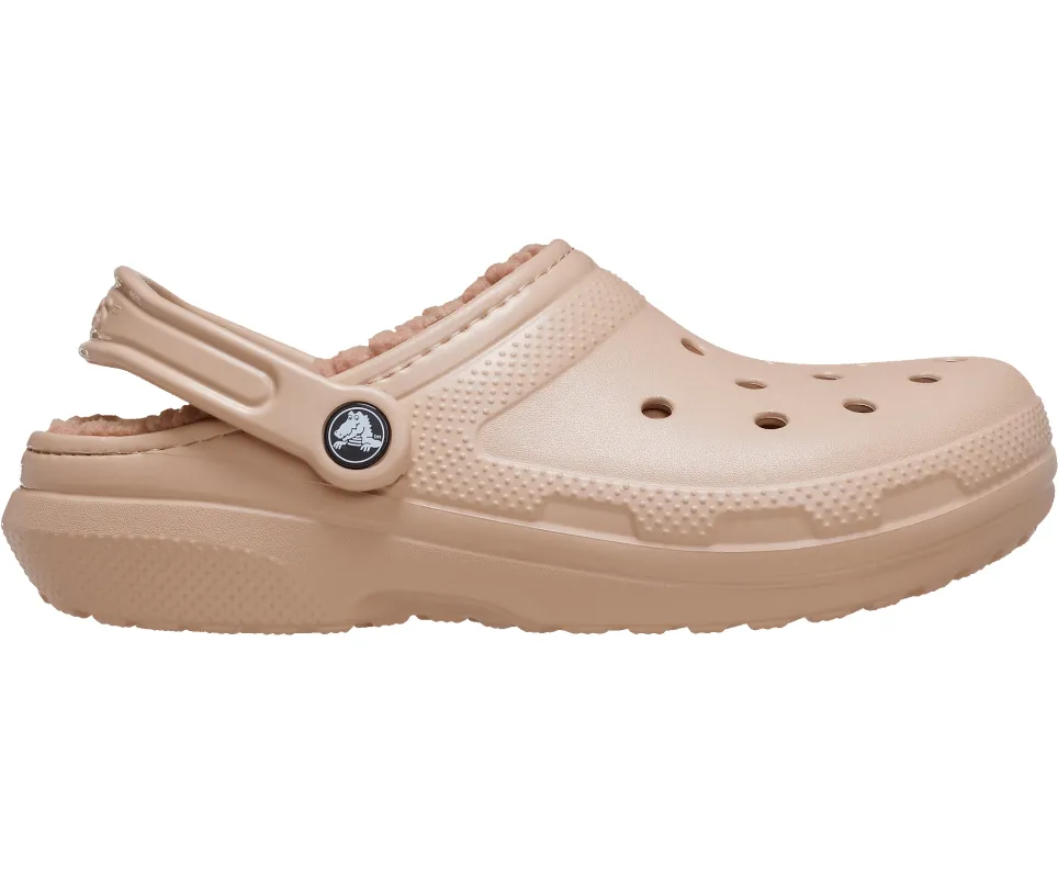 Crocs Unisex Classic Lined Clog | Pink Caramel sold by The Foot Factory