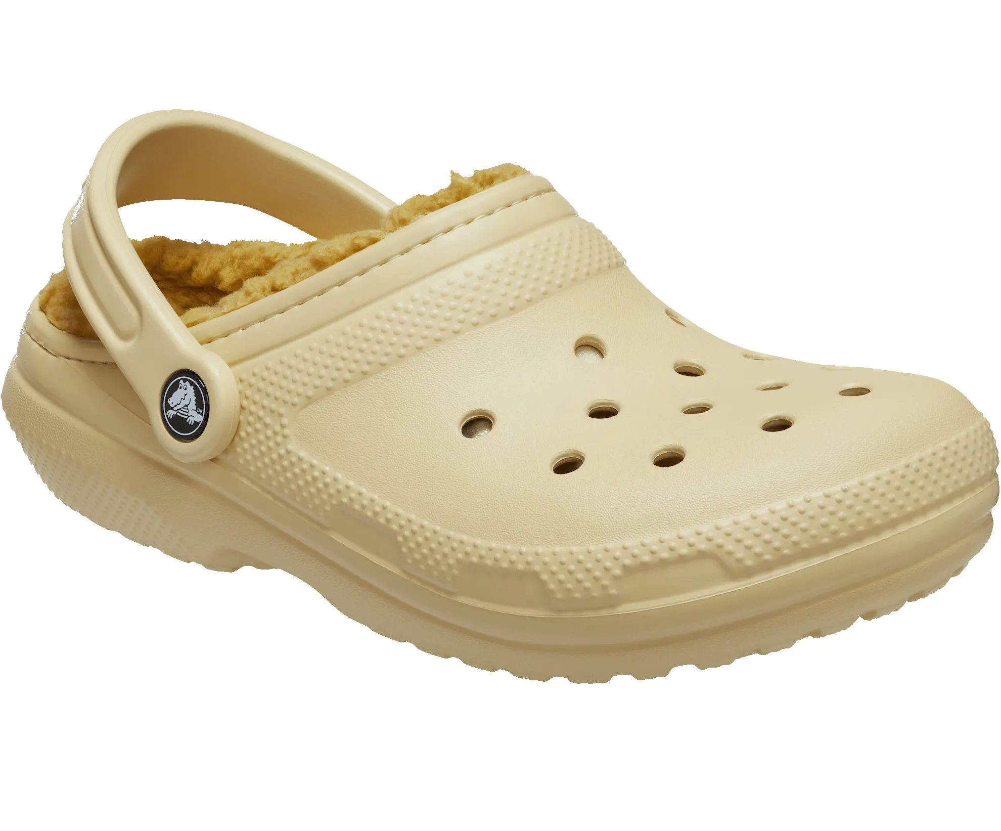Crocs Unisex Classic Lined Clog | Sesame sold by The Foot Factory product image thumbnail 5