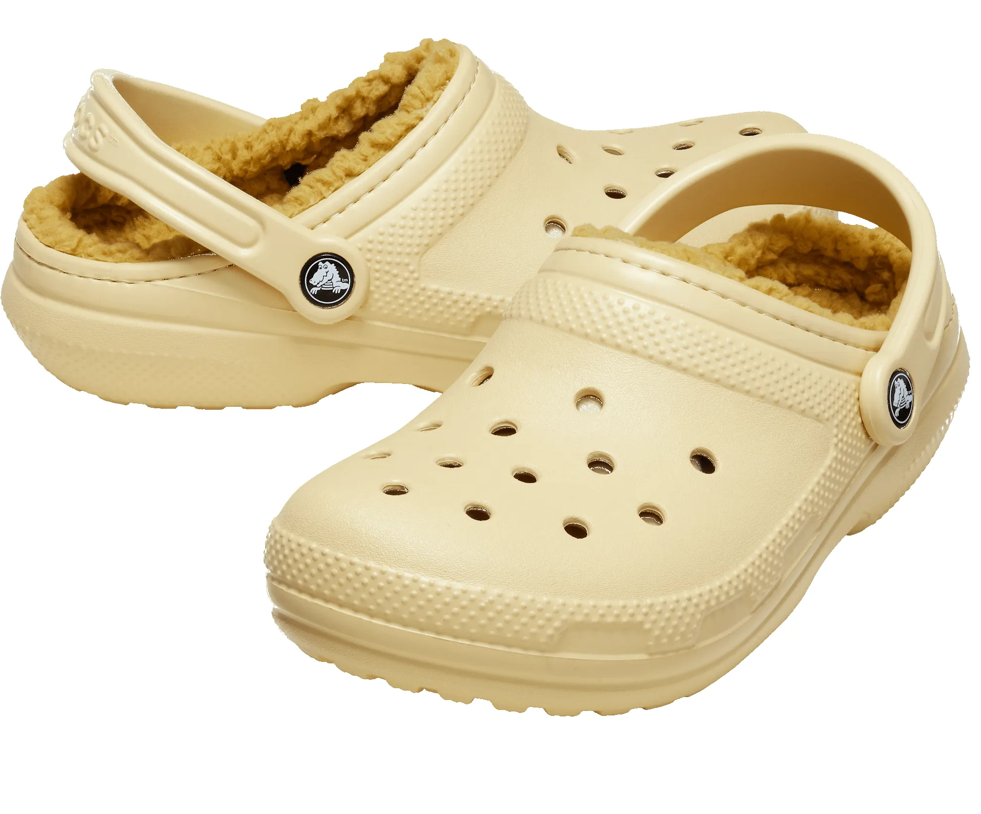 Crocs Unisex Classic Lined Clog | Sesame sold by The Foot Factory product image thumbnail 2