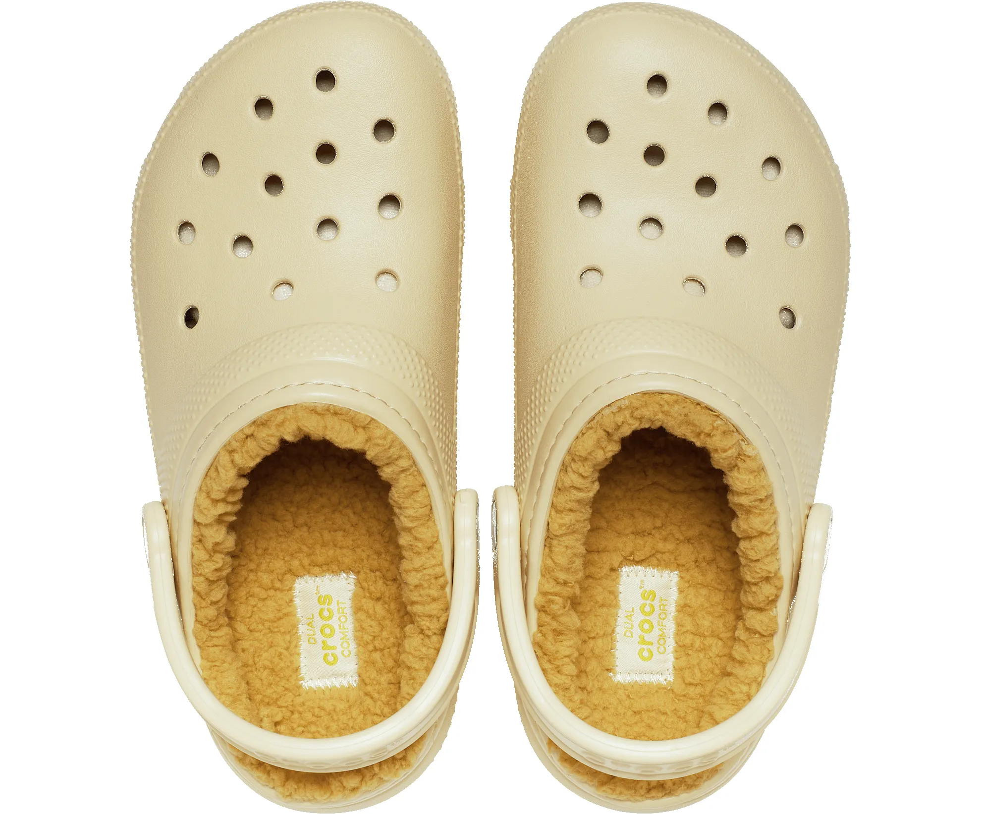 Crocs Unisex Classic Lined Clog | Sesame sold by The Foot Factory product image thumbnail 4