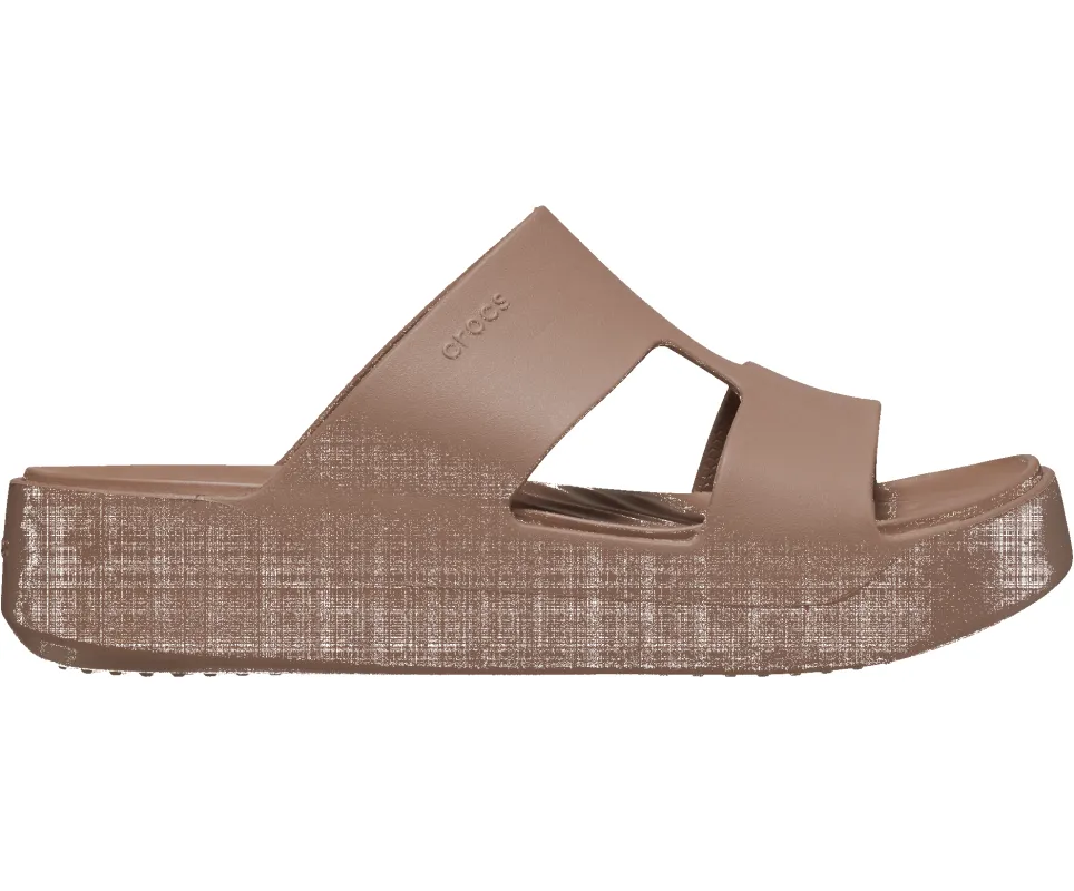 CROCS Getaway Platform H-Strap Sandal - Latte sold by The Foot Factory
