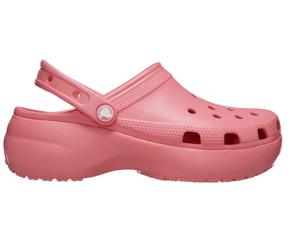 Crocs Unisex Classic Platform Clog | Hot Blush sold by The Foot Factory