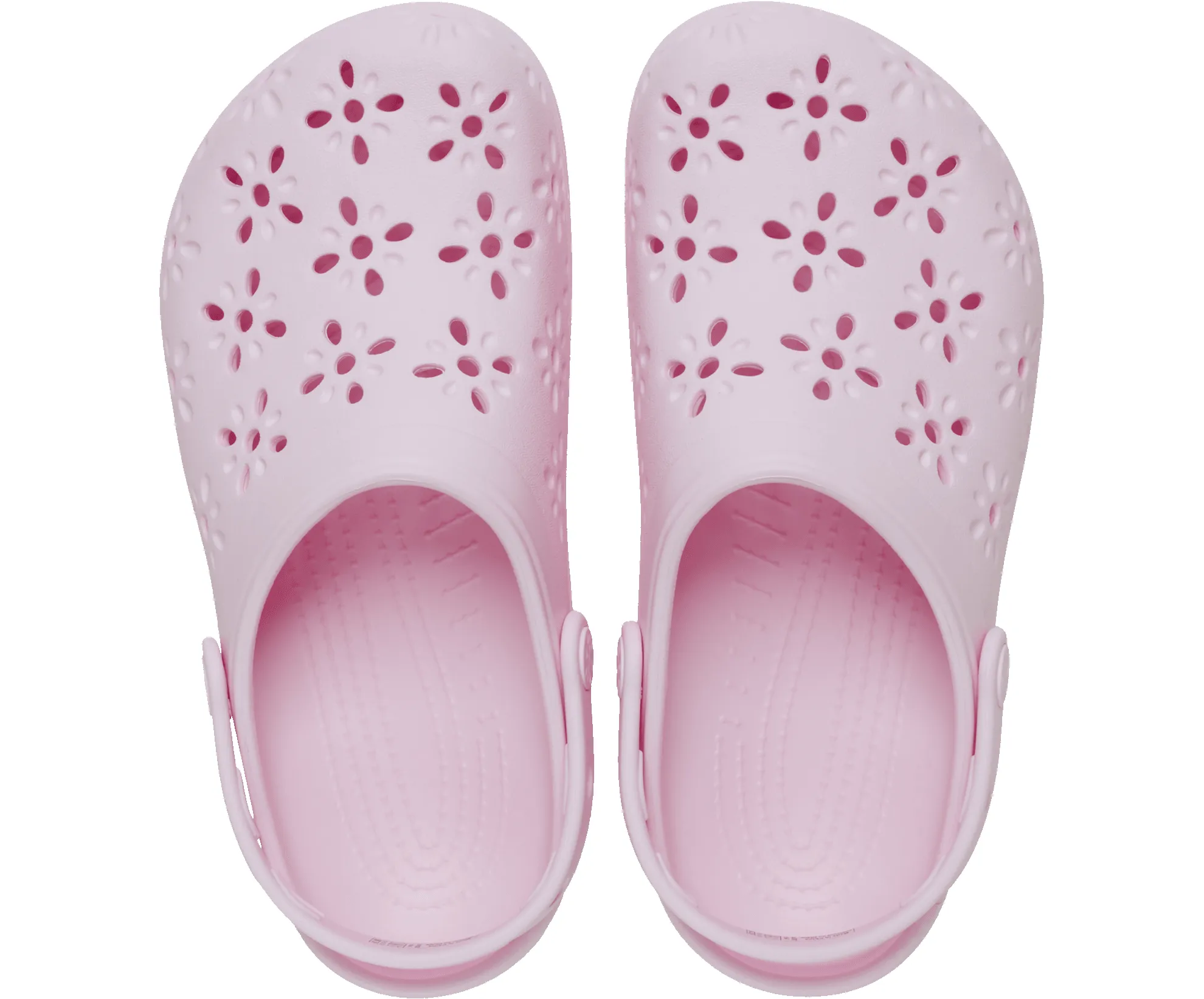 CROCS Unisex Classic Floral Cut Out Clog | Pink Milk sold by The Foot Factory product image thumbnail 3