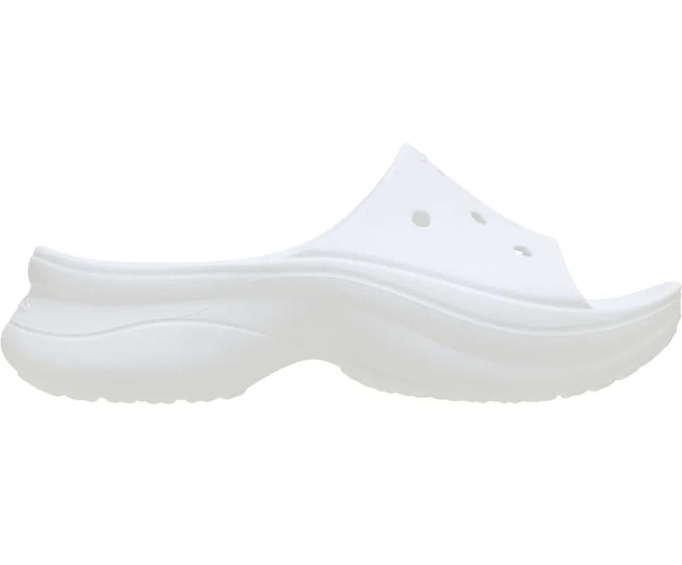 CROCS Unisex Bae Slide | White sold by The Foot Factory