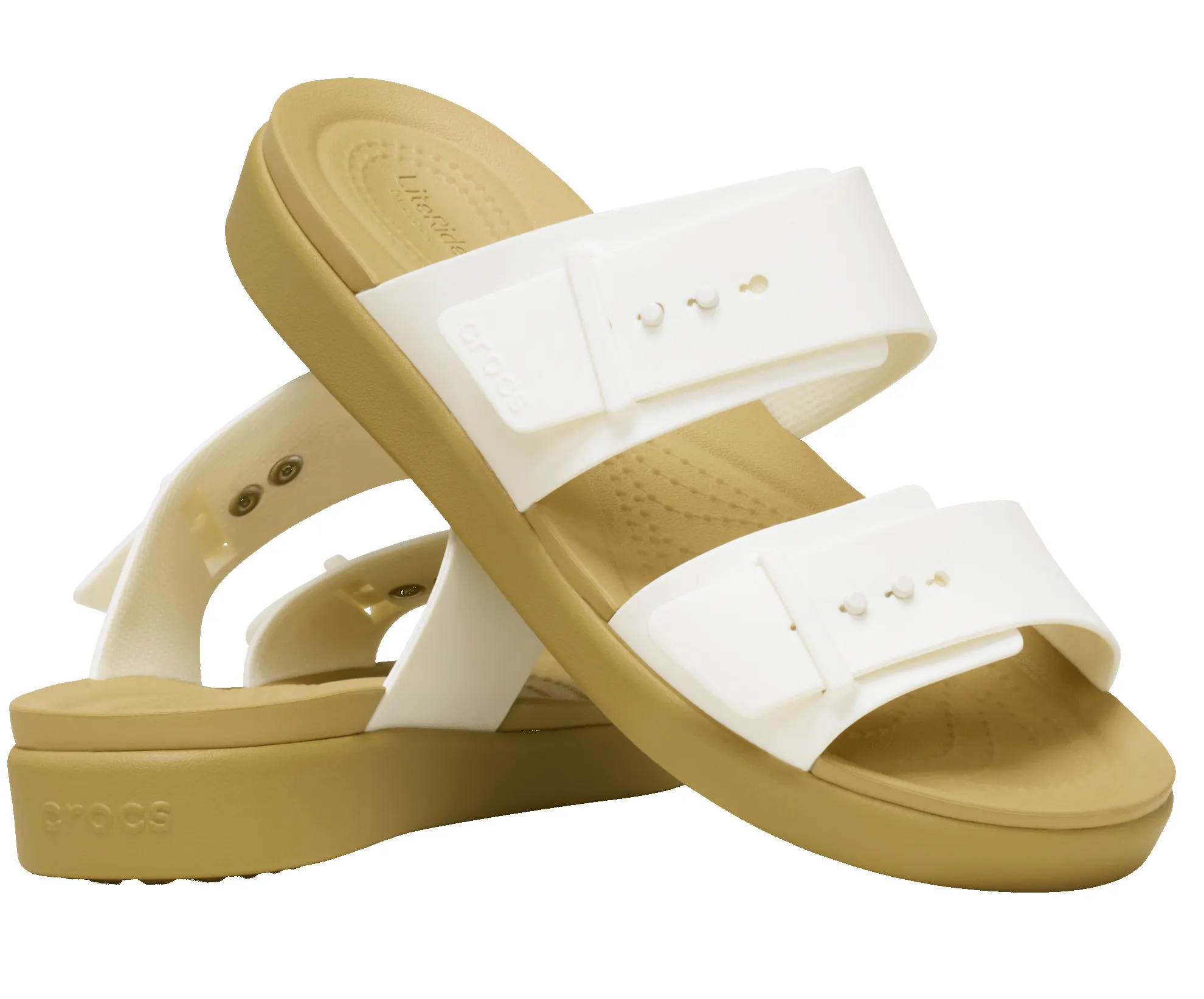 CROCS Brooklyn Buckle Low Sandal - Chalk sold by The Foot Factory product image thumbnail 2