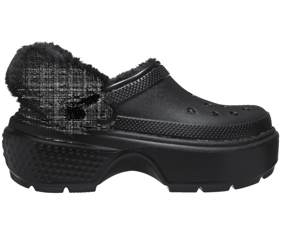 Crocs Unisex Classic Stomp Lined Clog - Black sold by The Foot Factory