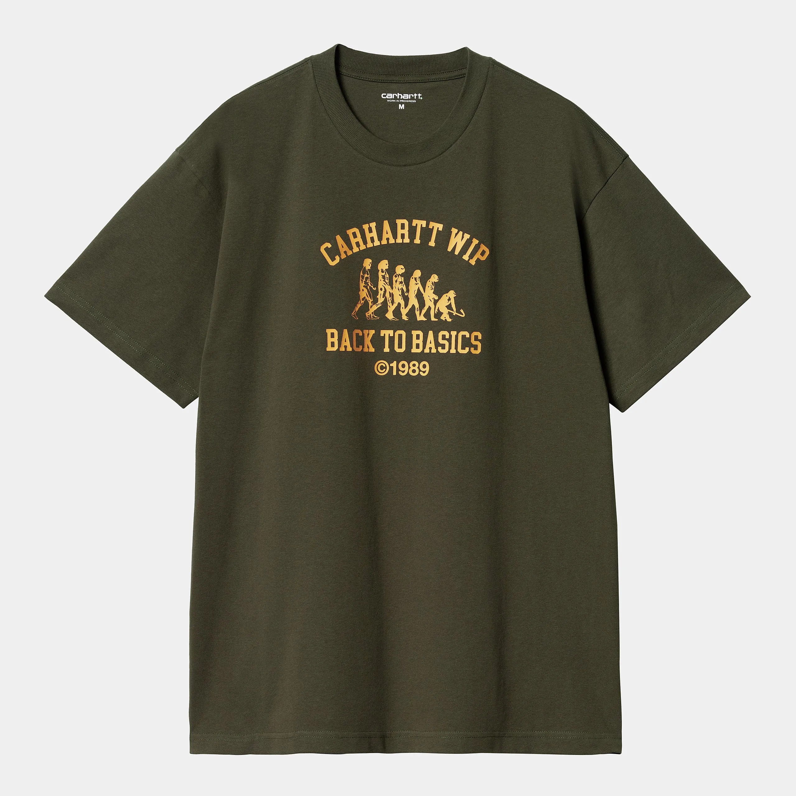 Carhartt WIP Mens Baisics T-Shirt - Office Green sold by The Foot Factory