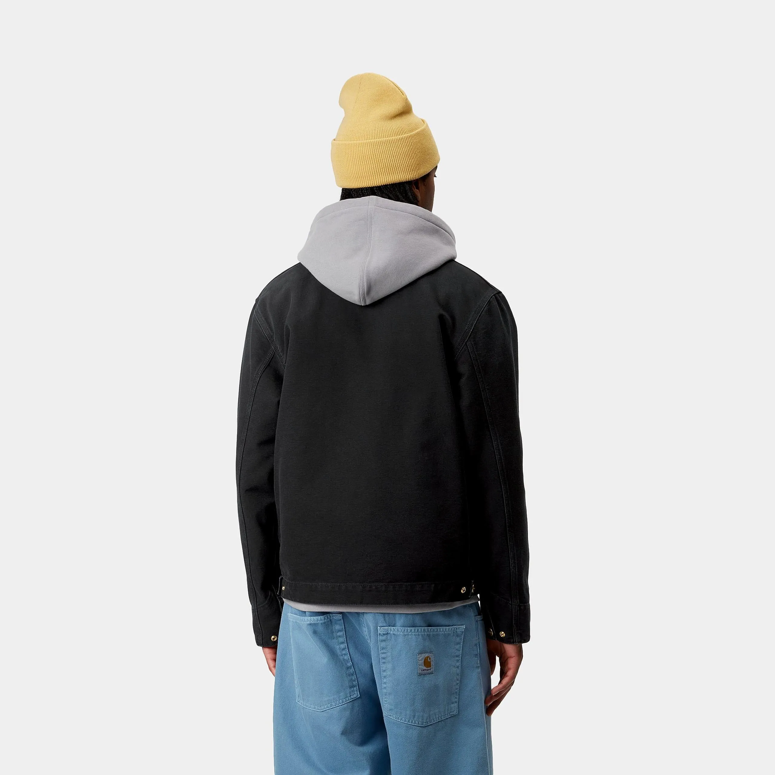 Carhartt WIP Mens Detroit Jacket - Black Stone Canvas sold by The Foot Factory product image thumbnail 4