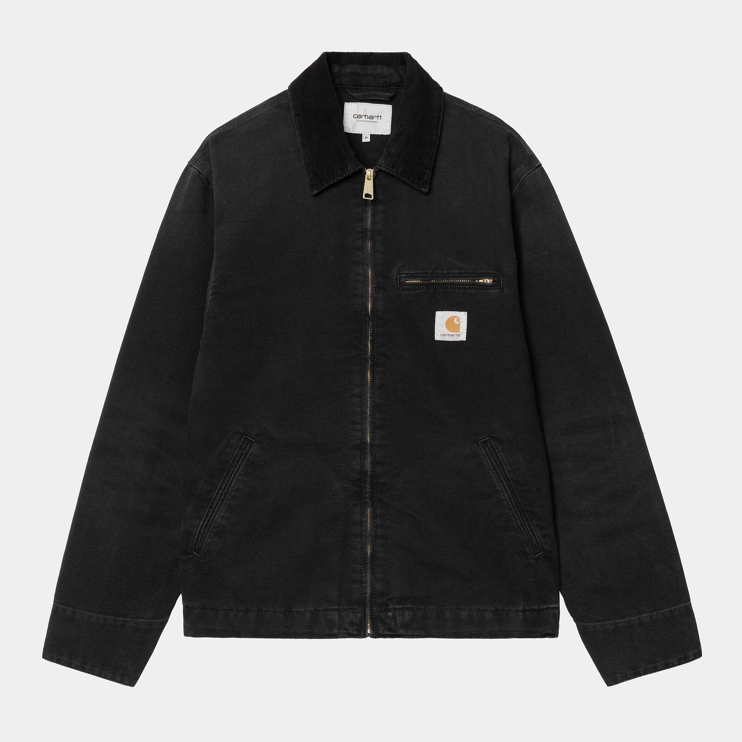 Carhartt WIP Mens Detroit Jacket - Black Stone Canvas sold by The Foot Factory