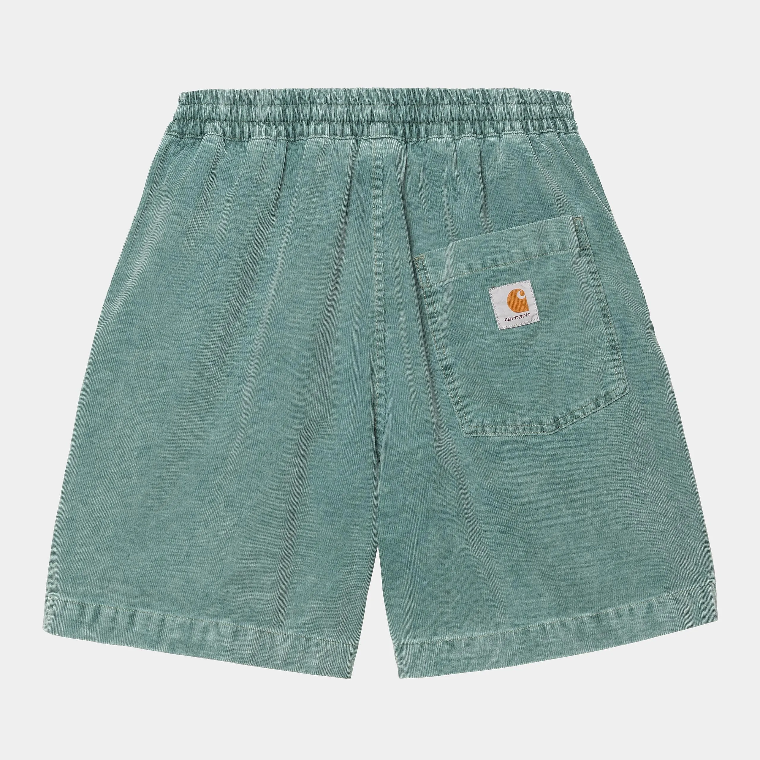 Carhartt WIP Mens Reynold Forsyth Corduroy Short | Silver Pine Dusky Washed sold by The Foot Factory