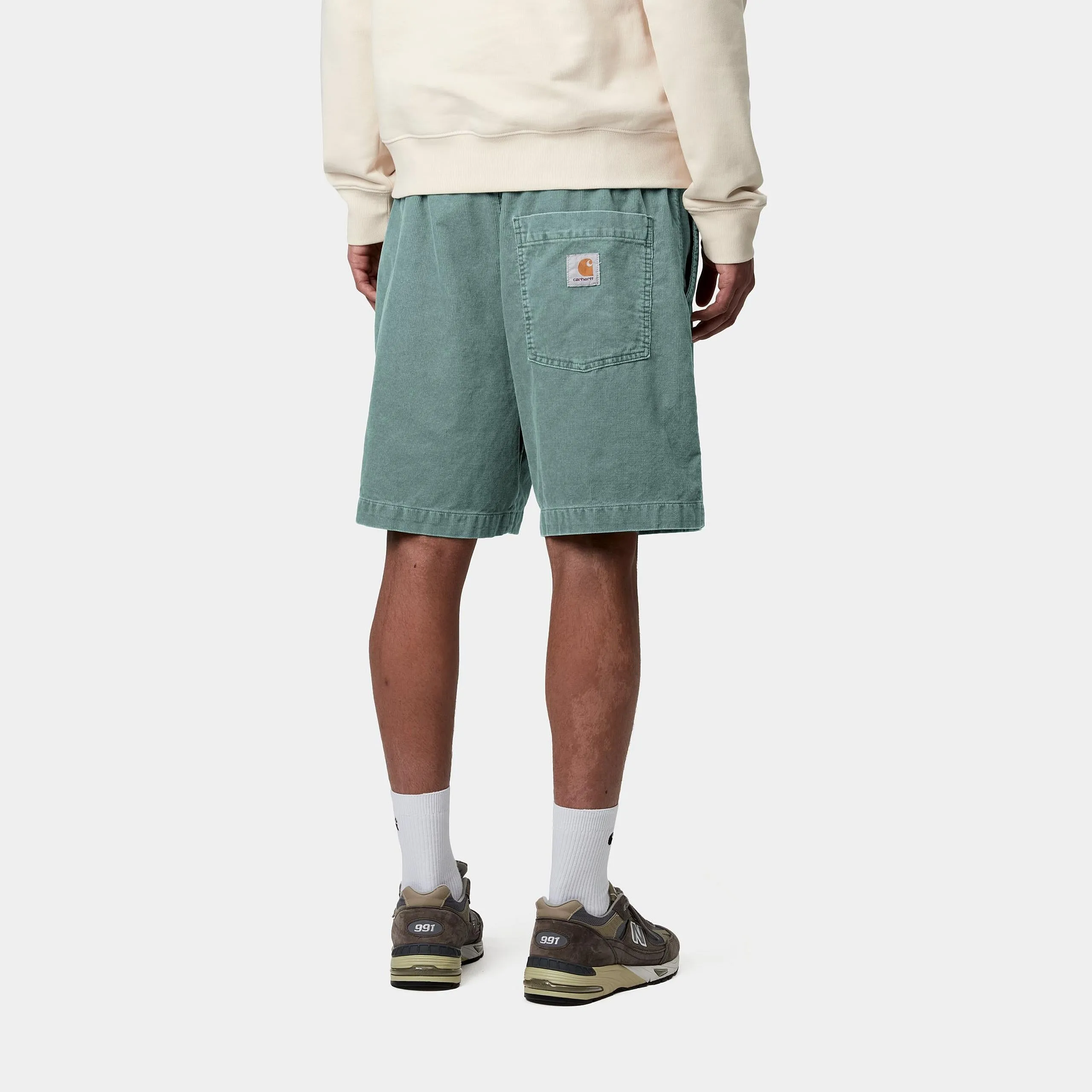 Carhartt WIP Mens Reynold Forsyth Corduroy Short | Silver Pine Dusky Washed sold by The Foot Factory product image thumbnail 4