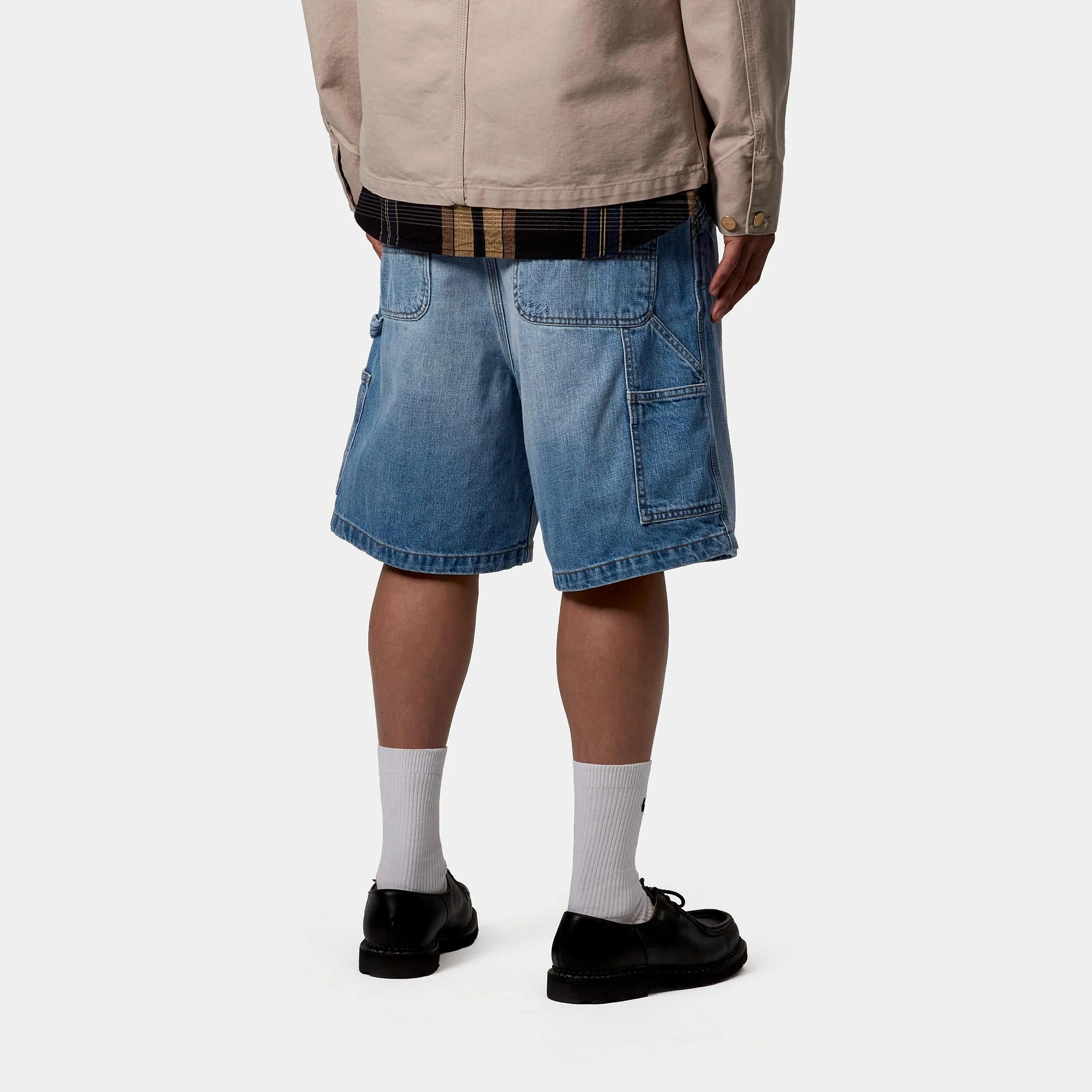 Carhartt WIP Mens OG Single Knee Camano Denim Short | Blue Burst Washed sold by The Foot Factory product image thumbnail 4