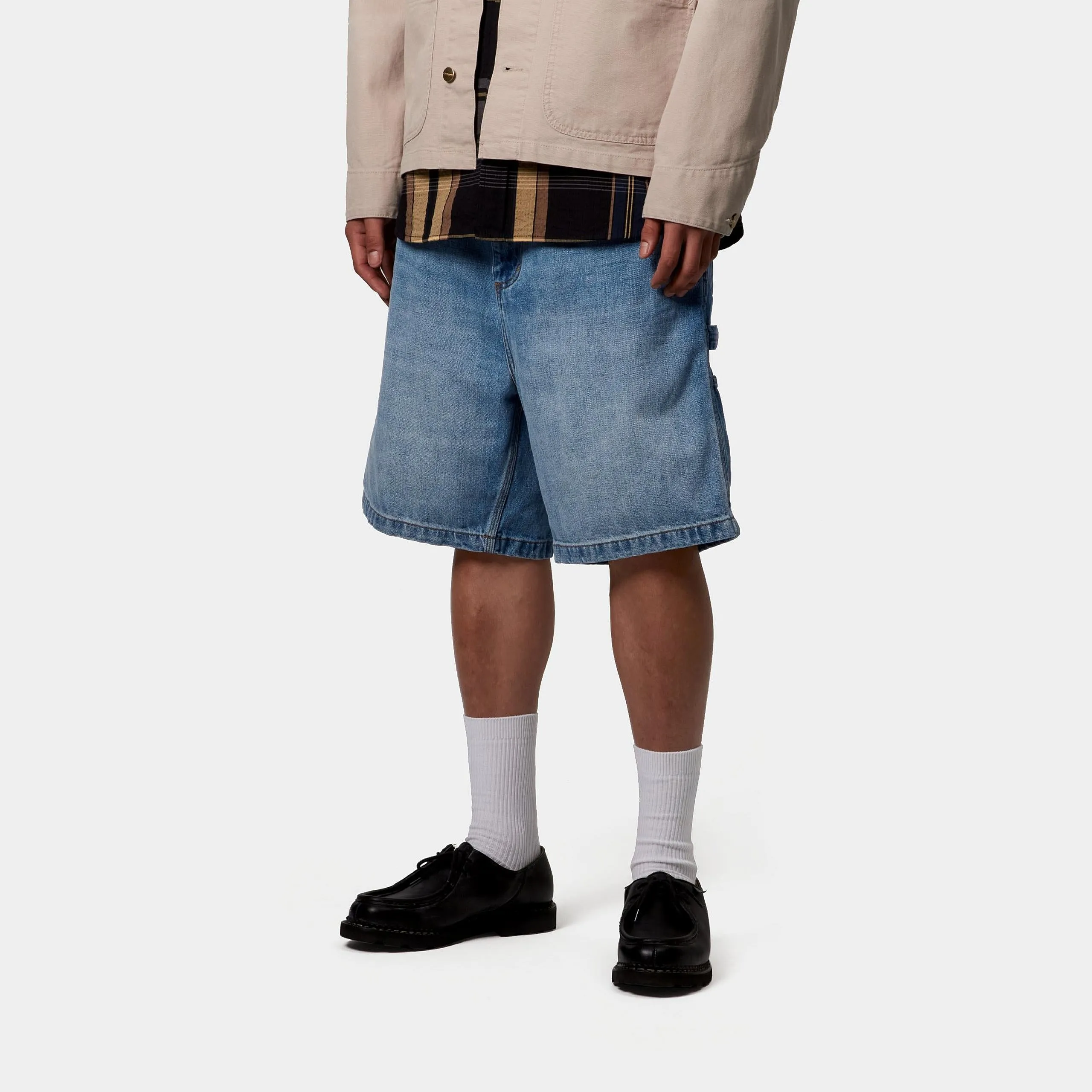 Carhartt WIP Mens OG Single Knee Camano Denim Short | Blue Burst Washed sold by The Foot Factory product image thumbnail 5