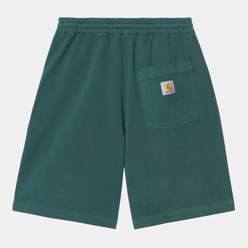 Carhartt WIP Mens Floyde Dewey Stretch Twill Short | Rainforest Garment Dyed sold by The Foot Factory