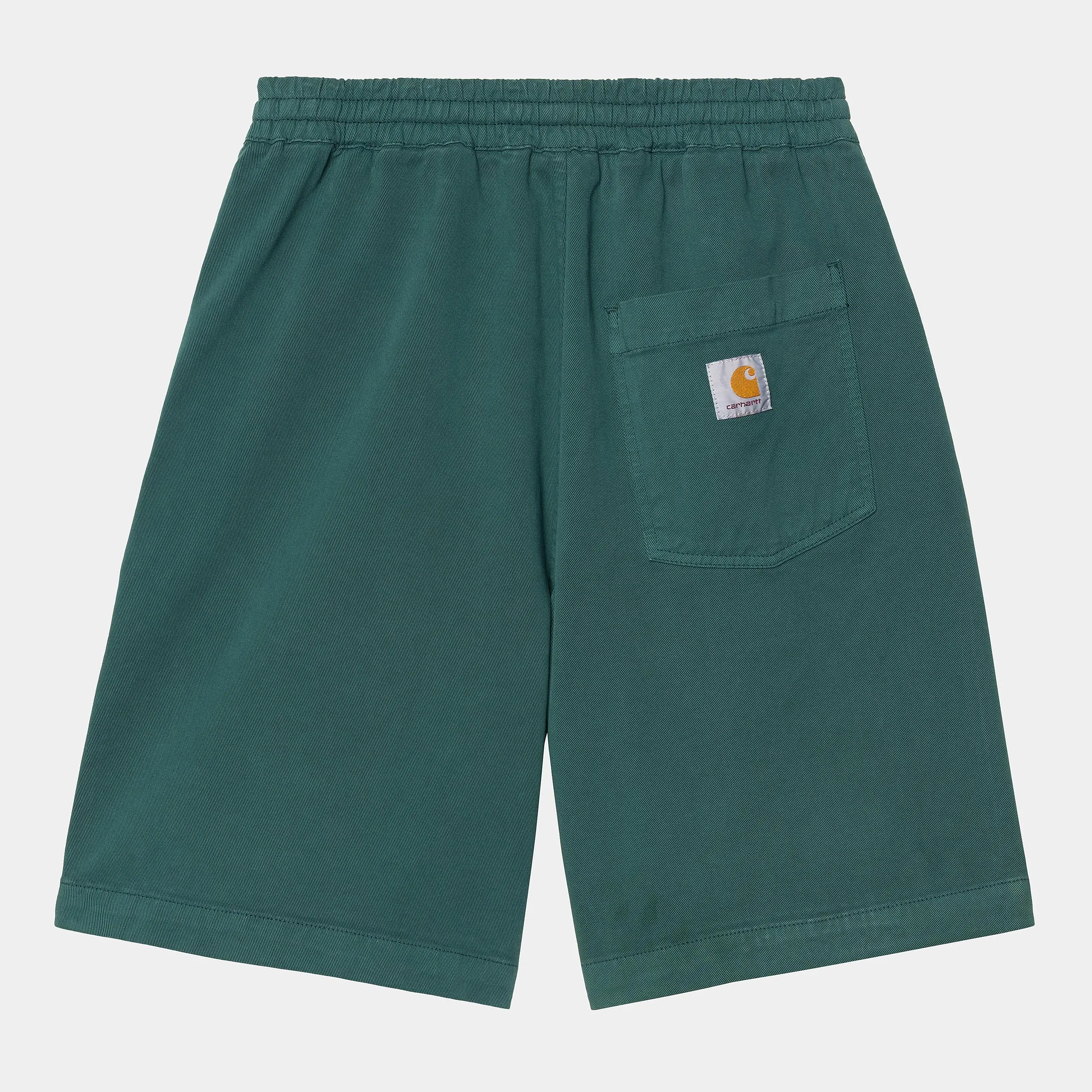 Carhartt WIP Mens Floyde Dewey Stretch Twill Short | Rainforest Garment Dyed sold by The Foot Factory