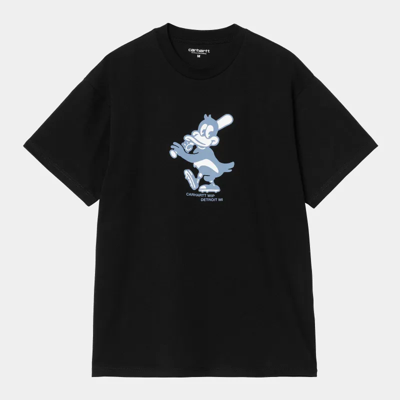 Carhartt WIP Mens Home Run T-Shirt | Black sold by The Foot Factory