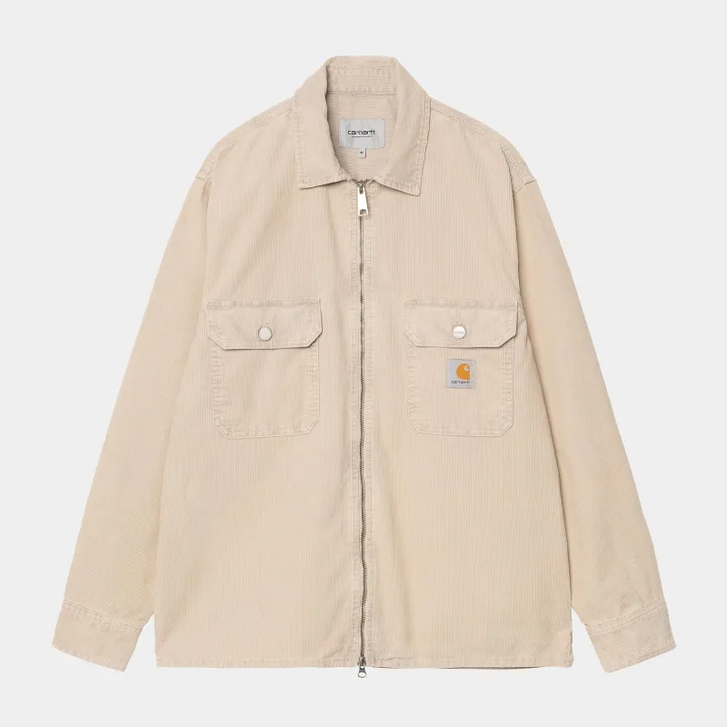 Carhartt WIP Mens Reynold Shirt Jacket - Dusky Beige sold by The Foot Factory